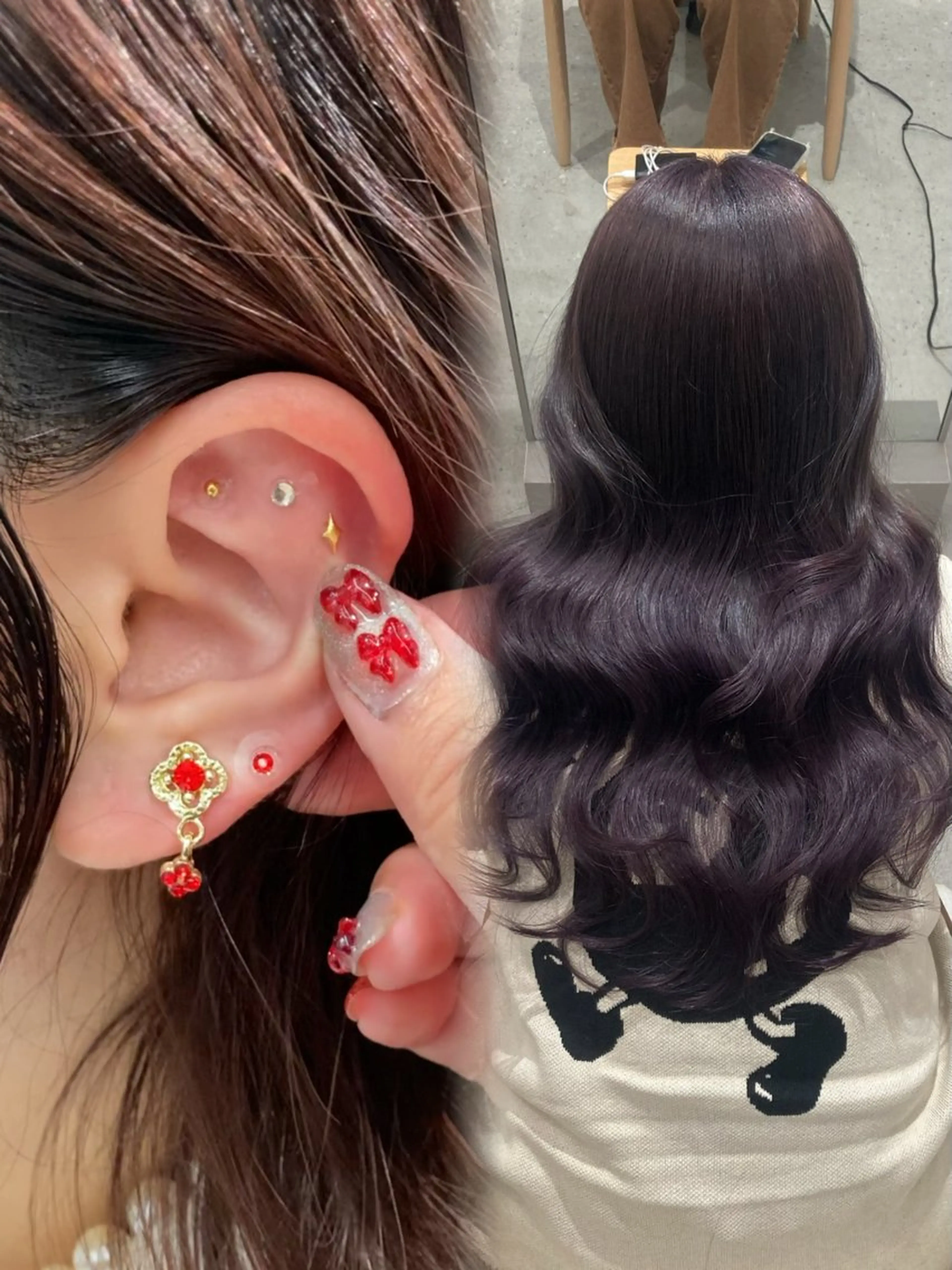 ロング ブリーチカラー KONNOのヘアスタイル