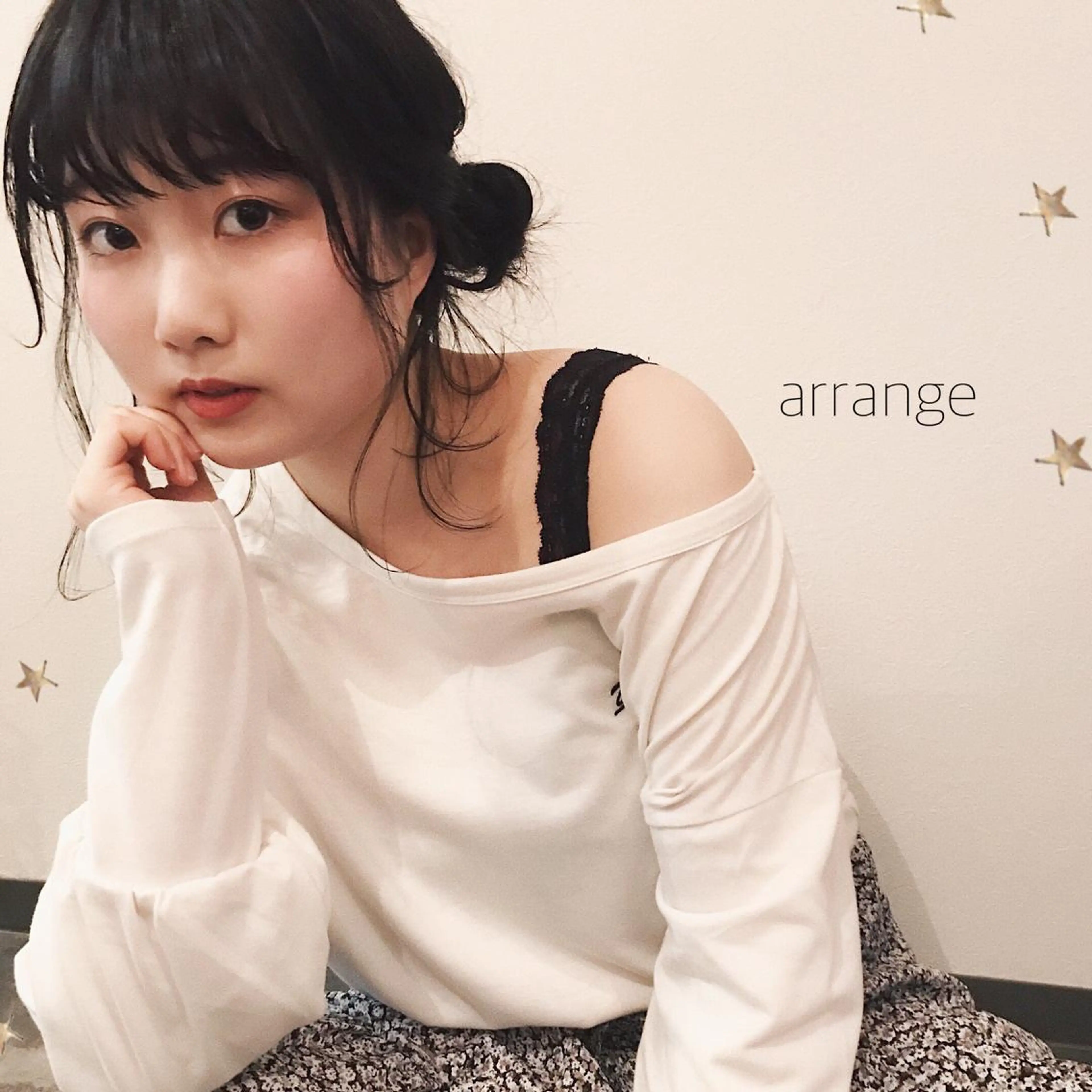 ミディアム ヘアアレンジ 市川 千夏のヘアスタイル