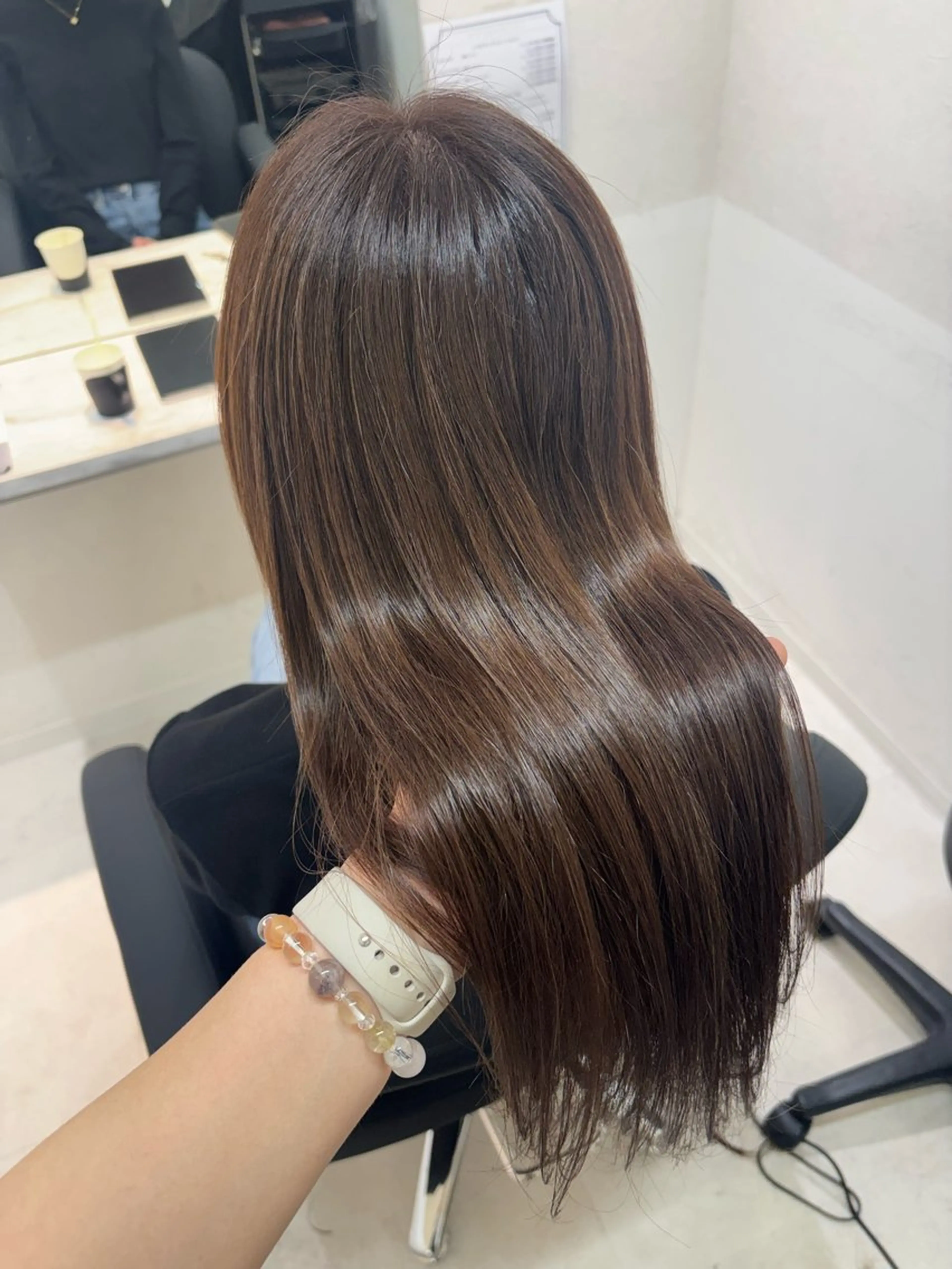 ロング トリートメント 縮毛矯正 トリートメント 縮毛矯正/艶カラー asuka🫧のヘアスタイル