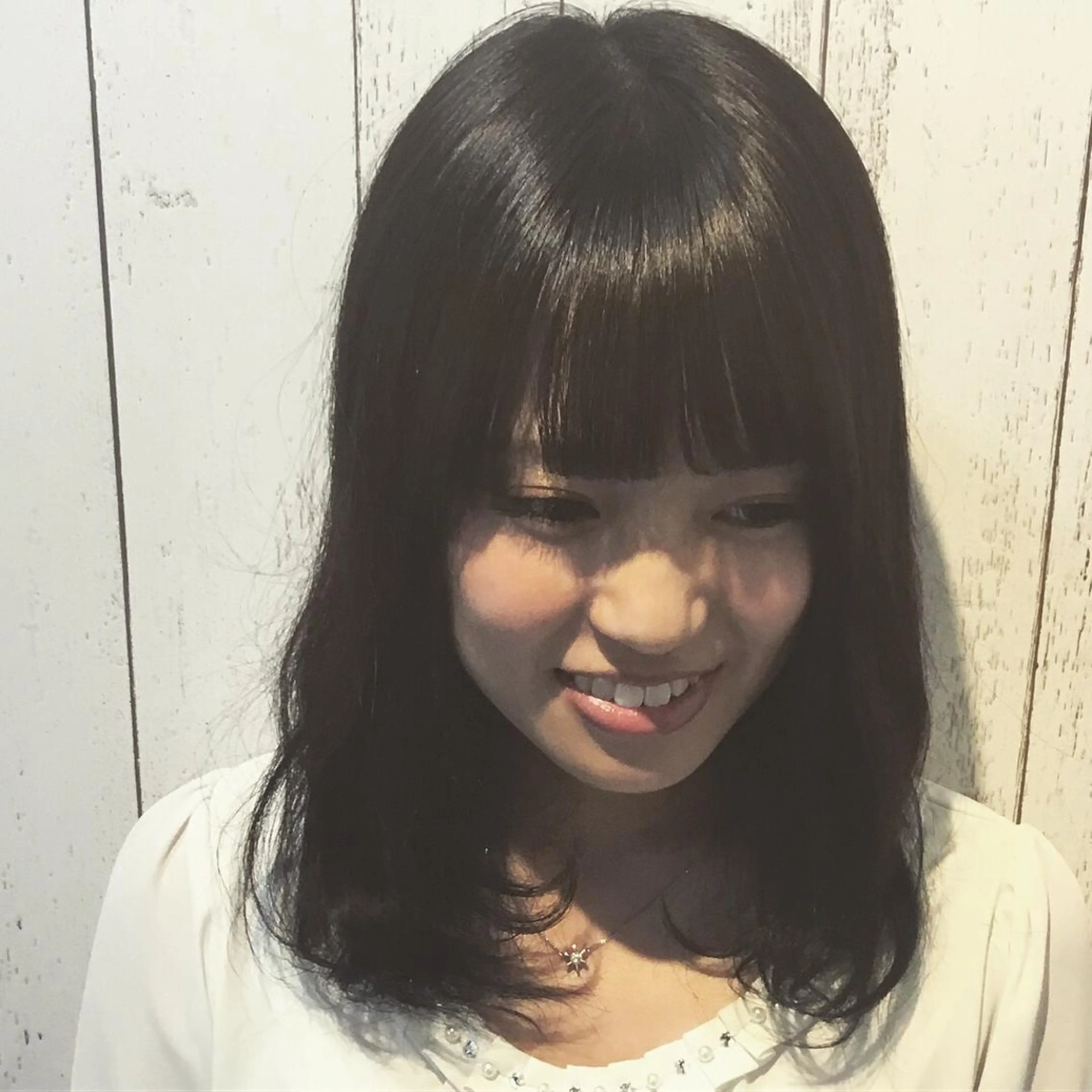 ミディアム カラー パーマ 金崎 新吾のヘアスタイル