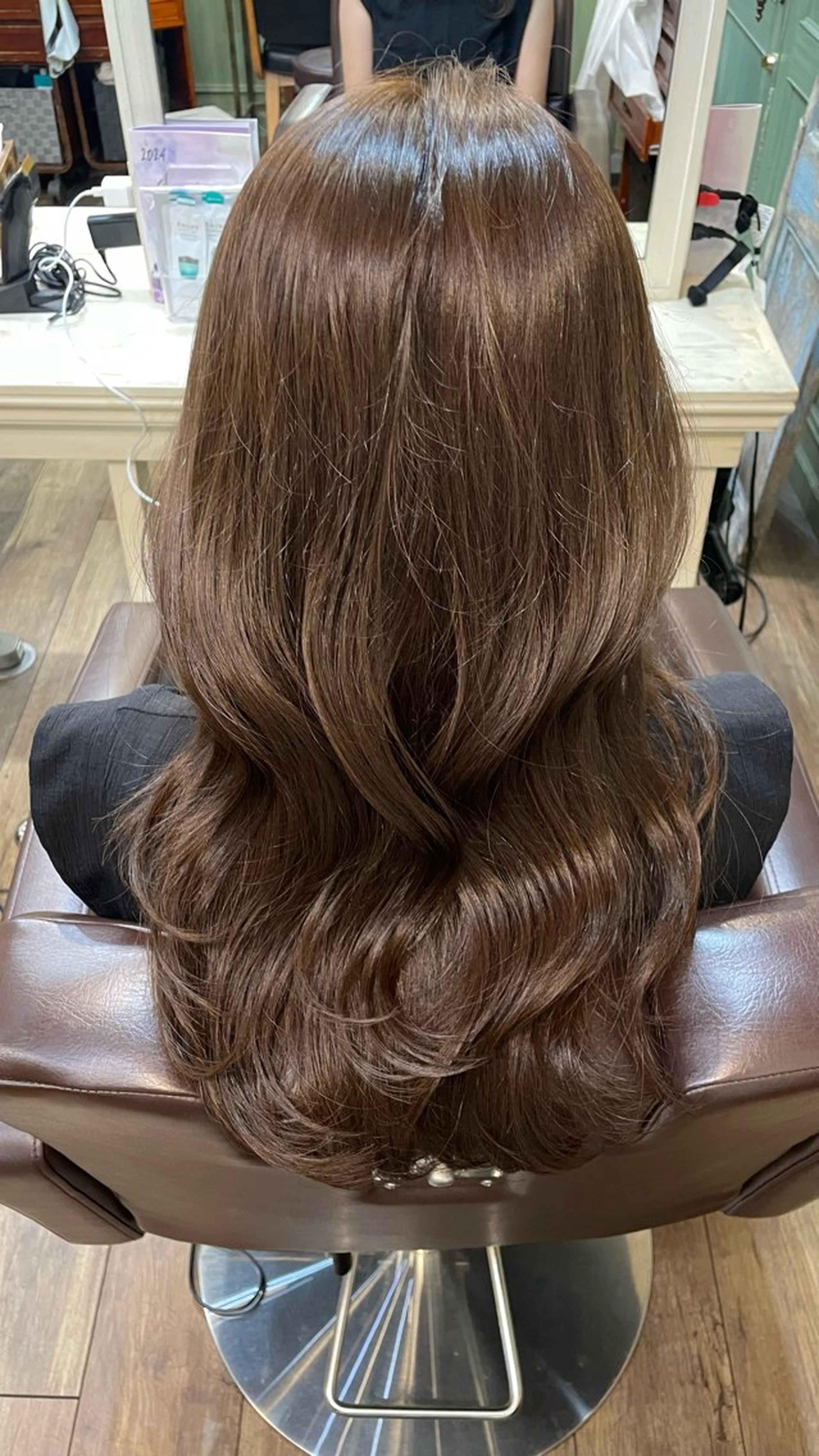 カラー ベージュカラー ヘーゼル メンズパーマ✨️/ 縮毛カラー🫧あきはのヘアスタイル