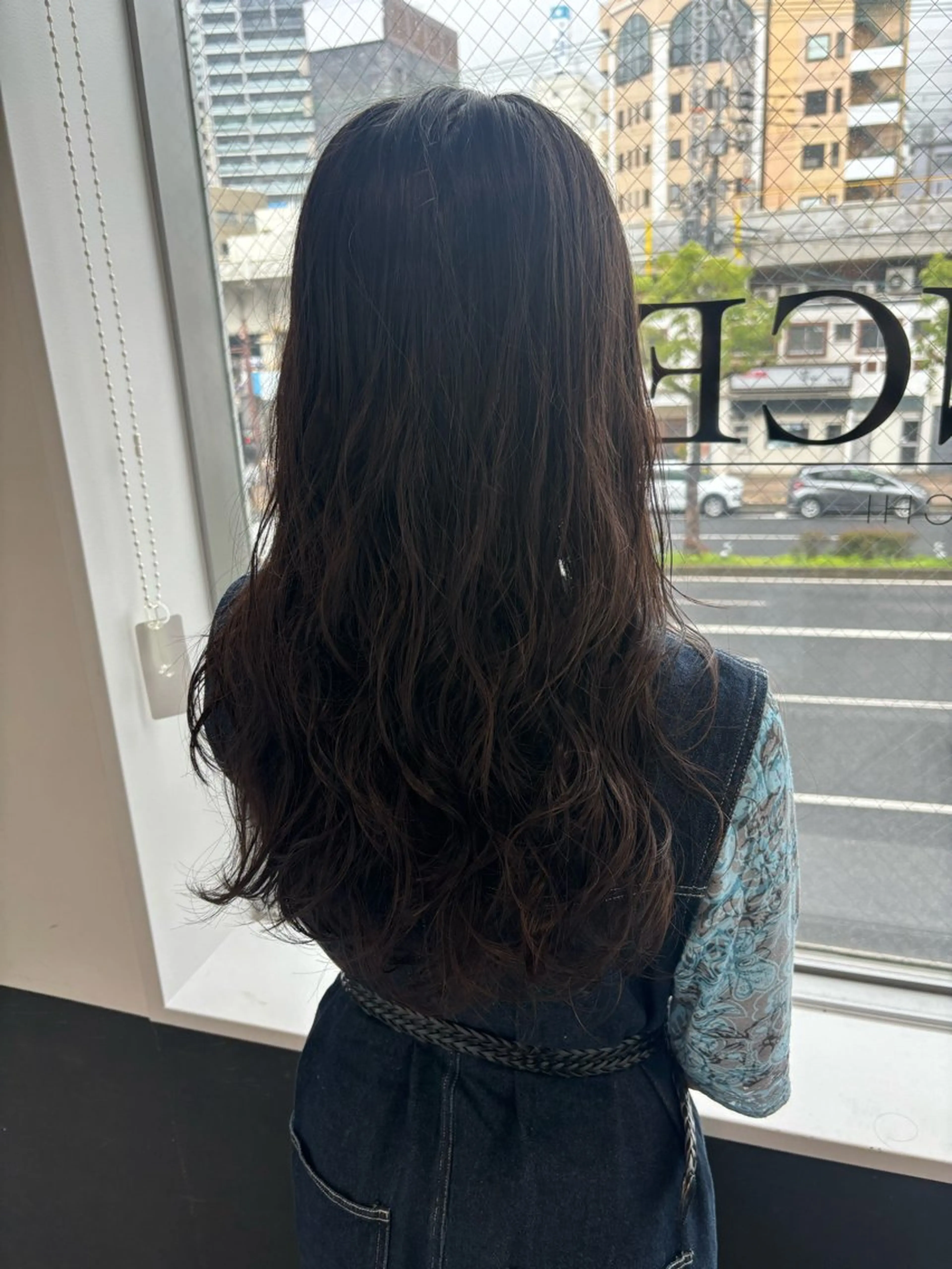 ロング パーマ デジタルパーマ カット パーマ 穐田 航のヘアスタイル