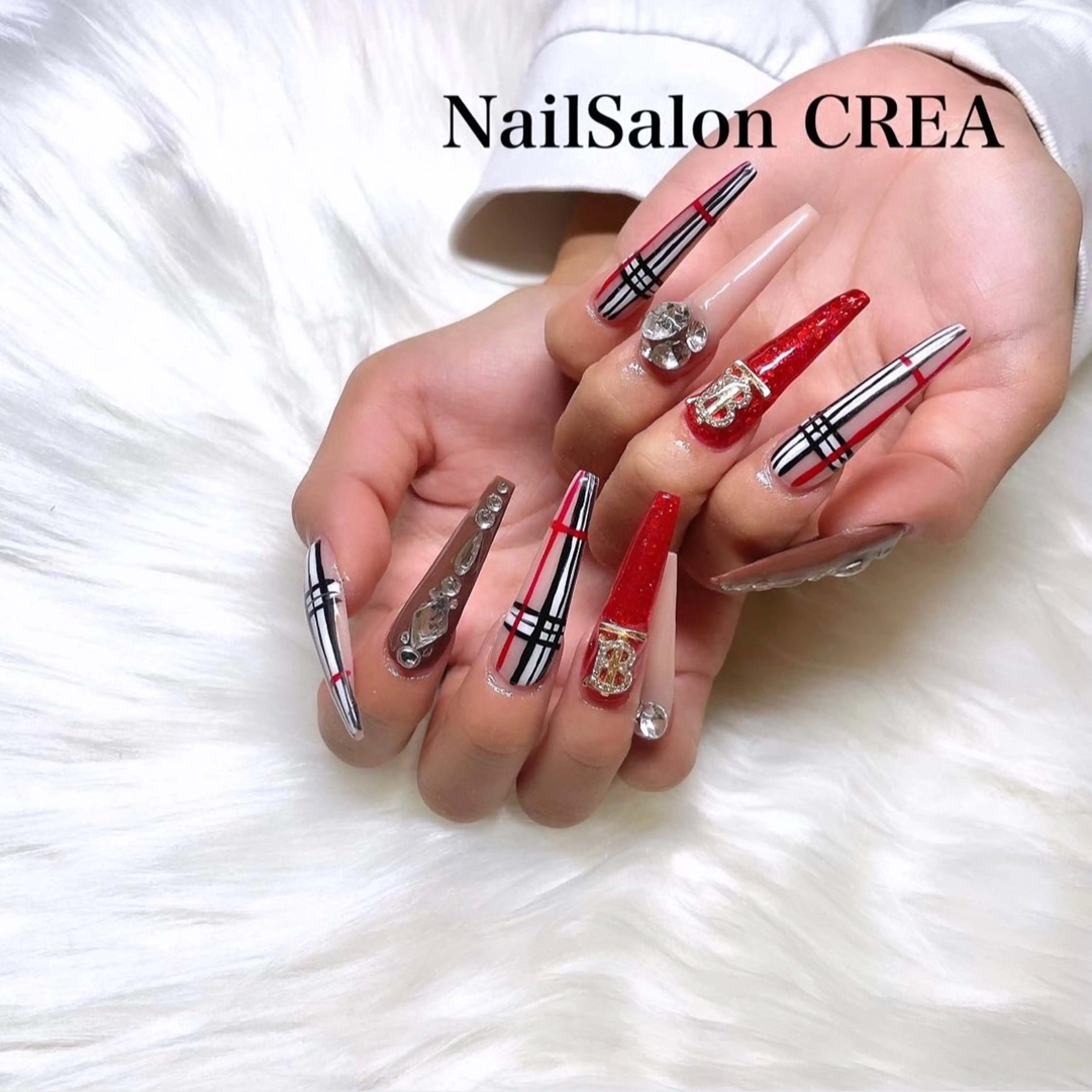 ネイル ロングネイル ハンドネイル NailSalon CREAのネイルデザイン