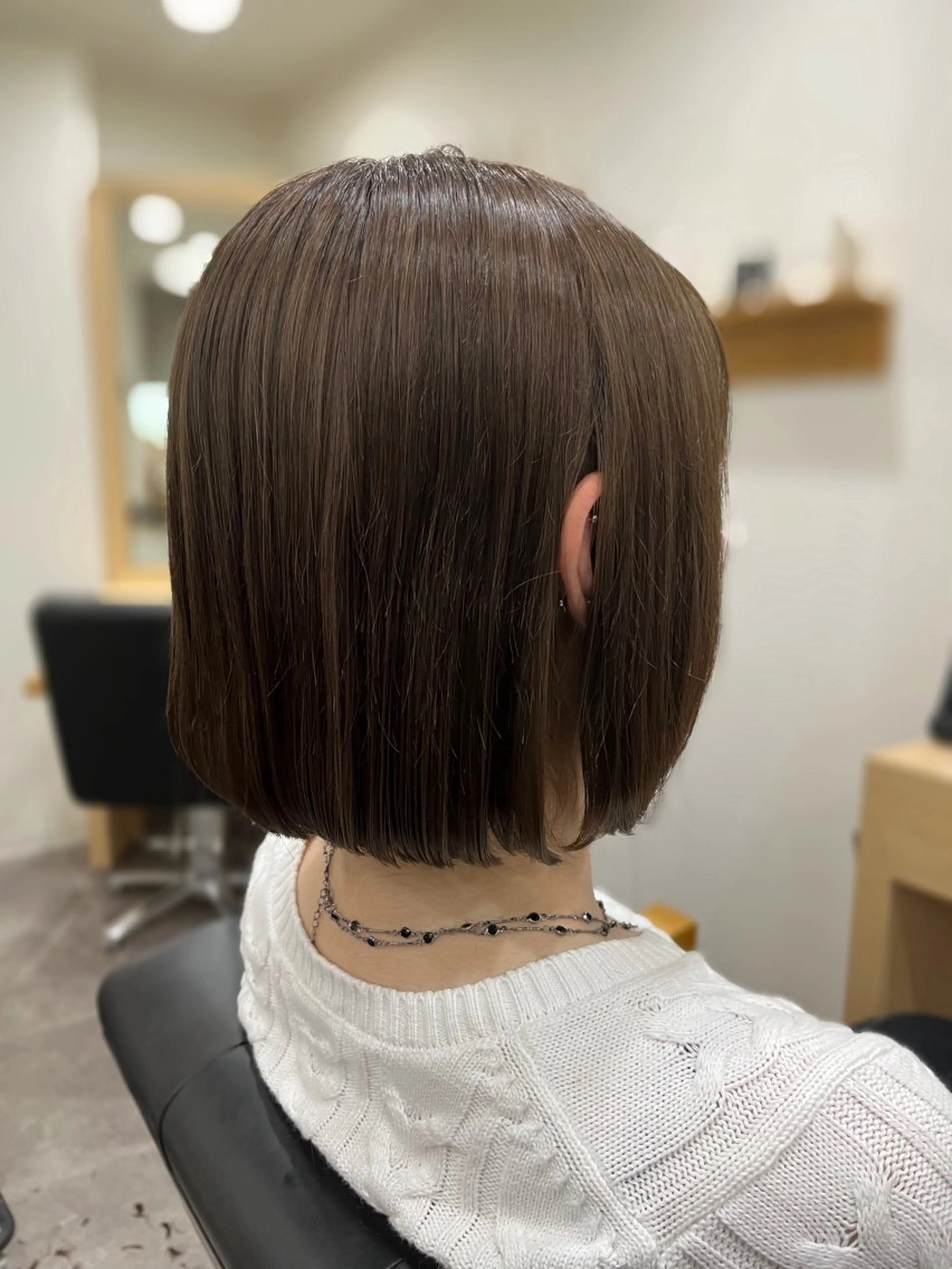 ミディアム カラー ブリーチ グレージュ ピンクカラー (kakko) ayumiのヘアスタイル
