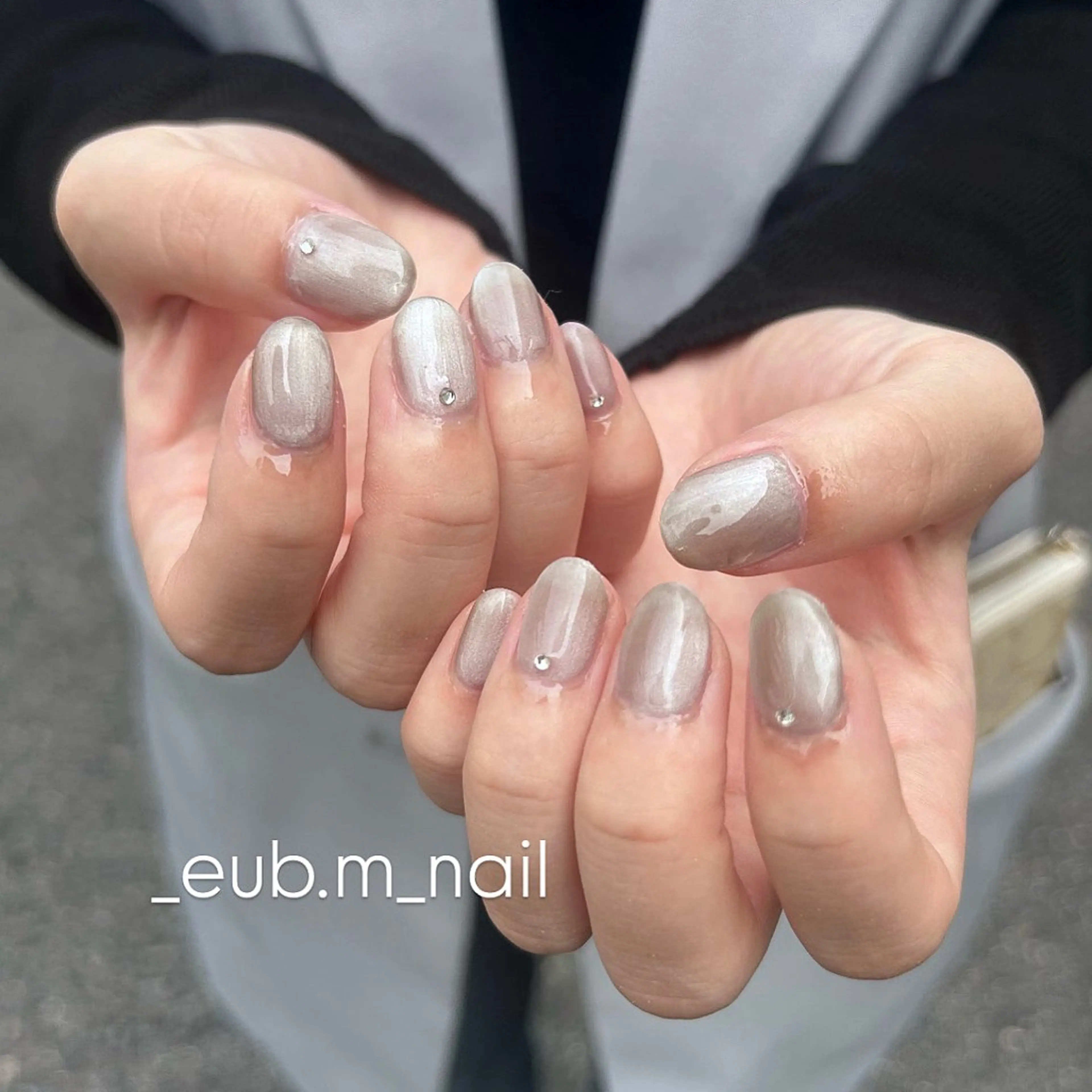 ネイル シンプルネイル ハンドネイル 深夜ネイルサロン eub.m_nailのネイルデザイン
