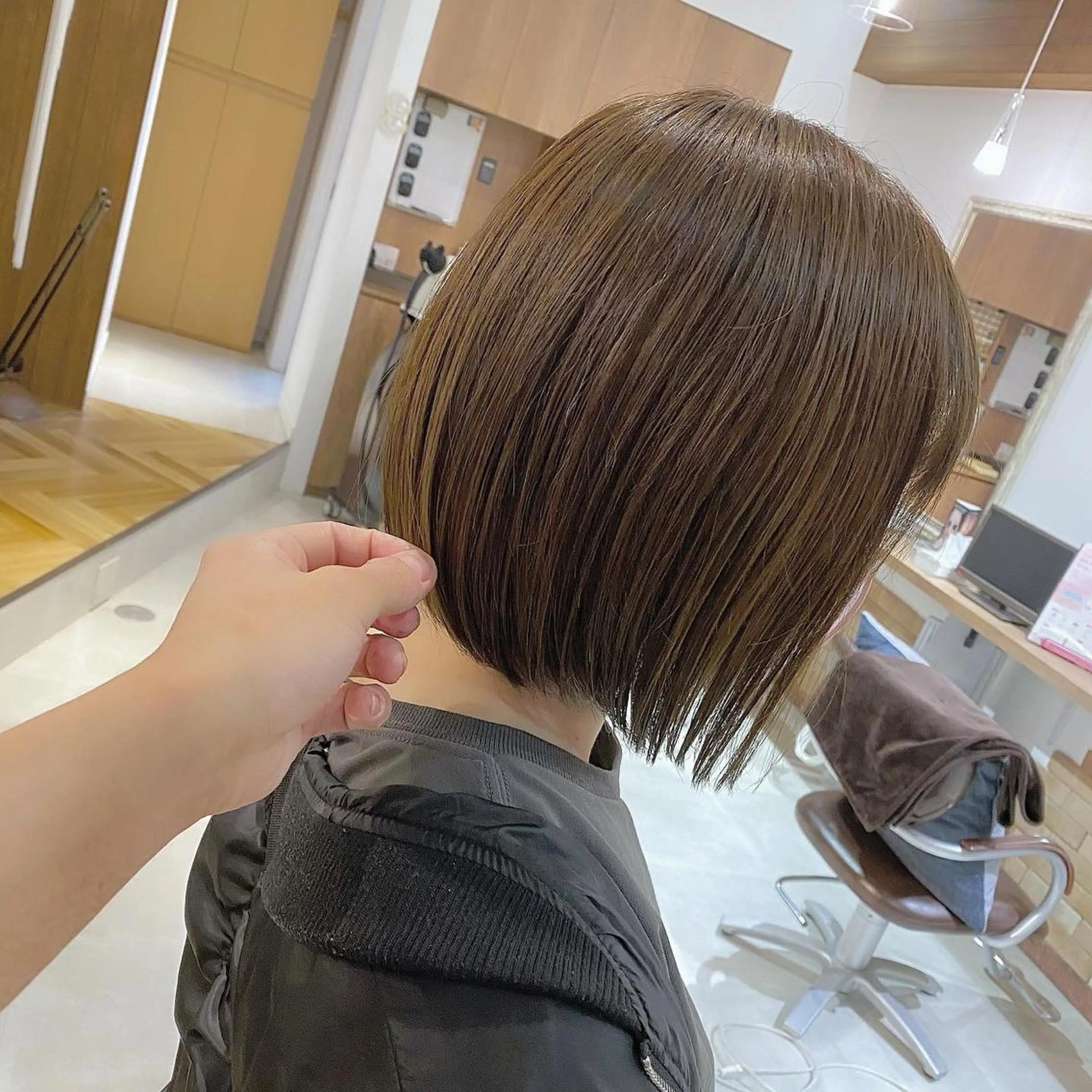 ショート カラー ボブ 髪質改善 髪質改善特化 安東駿介のヘアスタイル