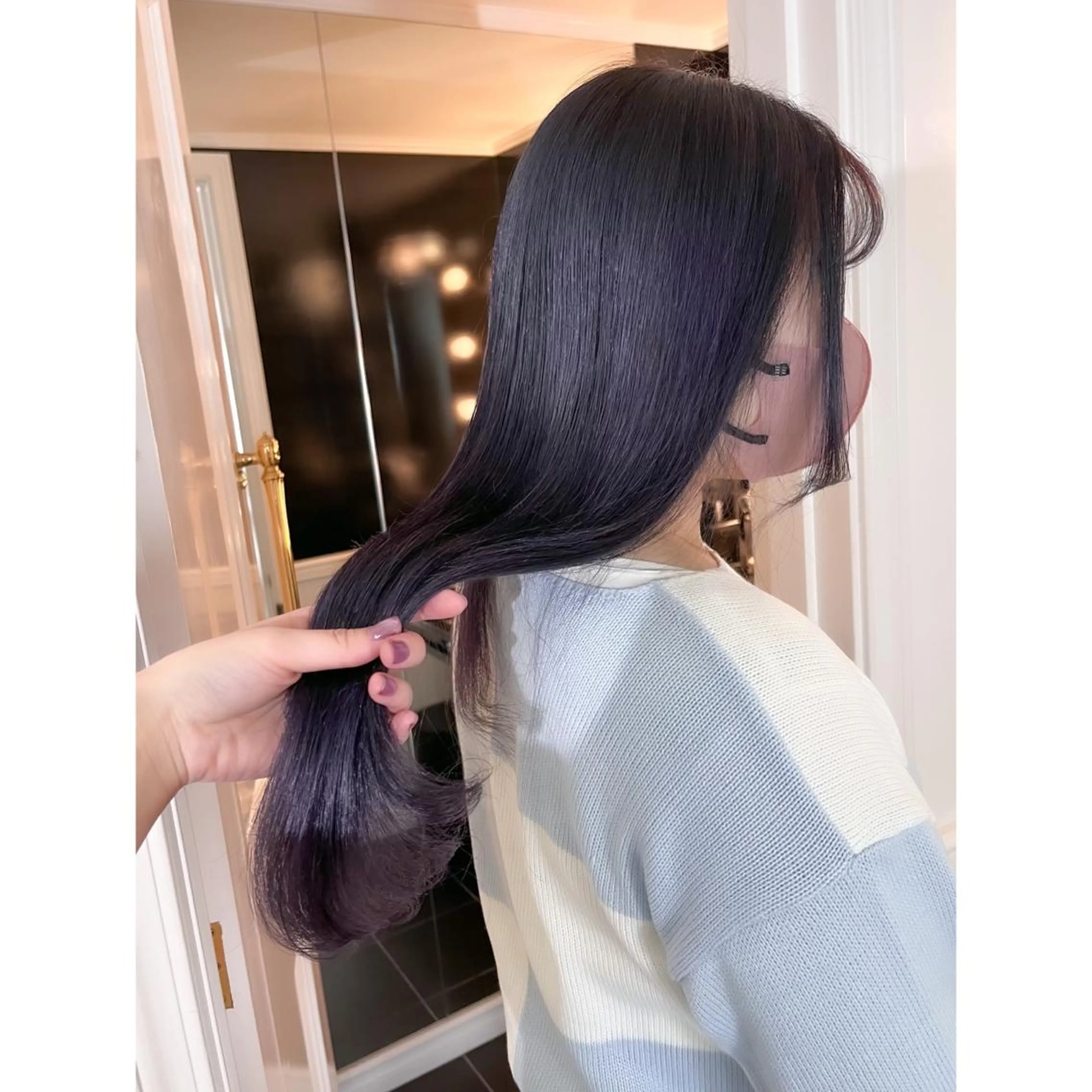 ロング カラー ブリーチ ヘアカラー miyu /トレンド カラー×艶髪のヘアスタイル