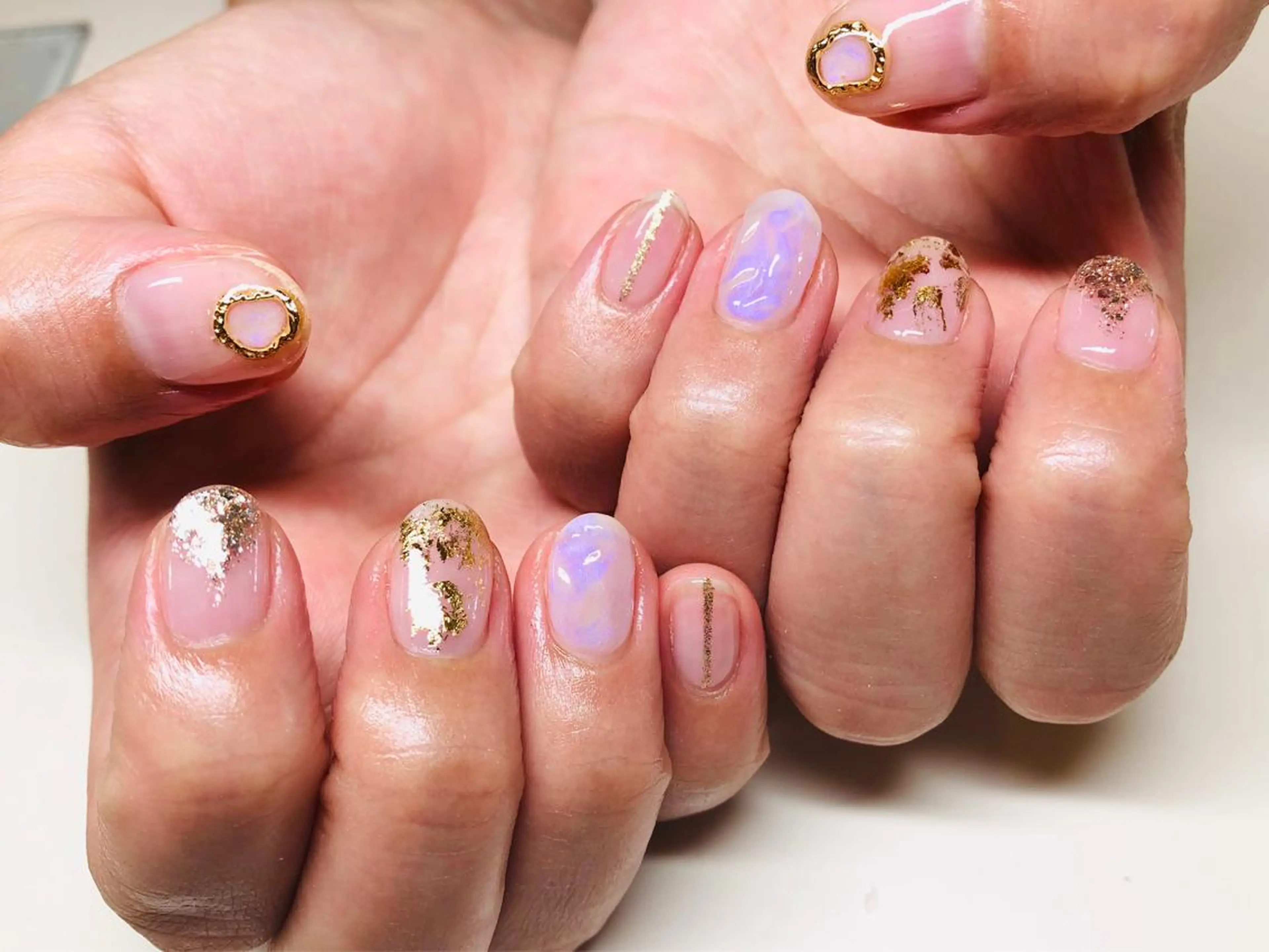 ネイル ハンドネイル いちじゅう あおいのネイルデザイン