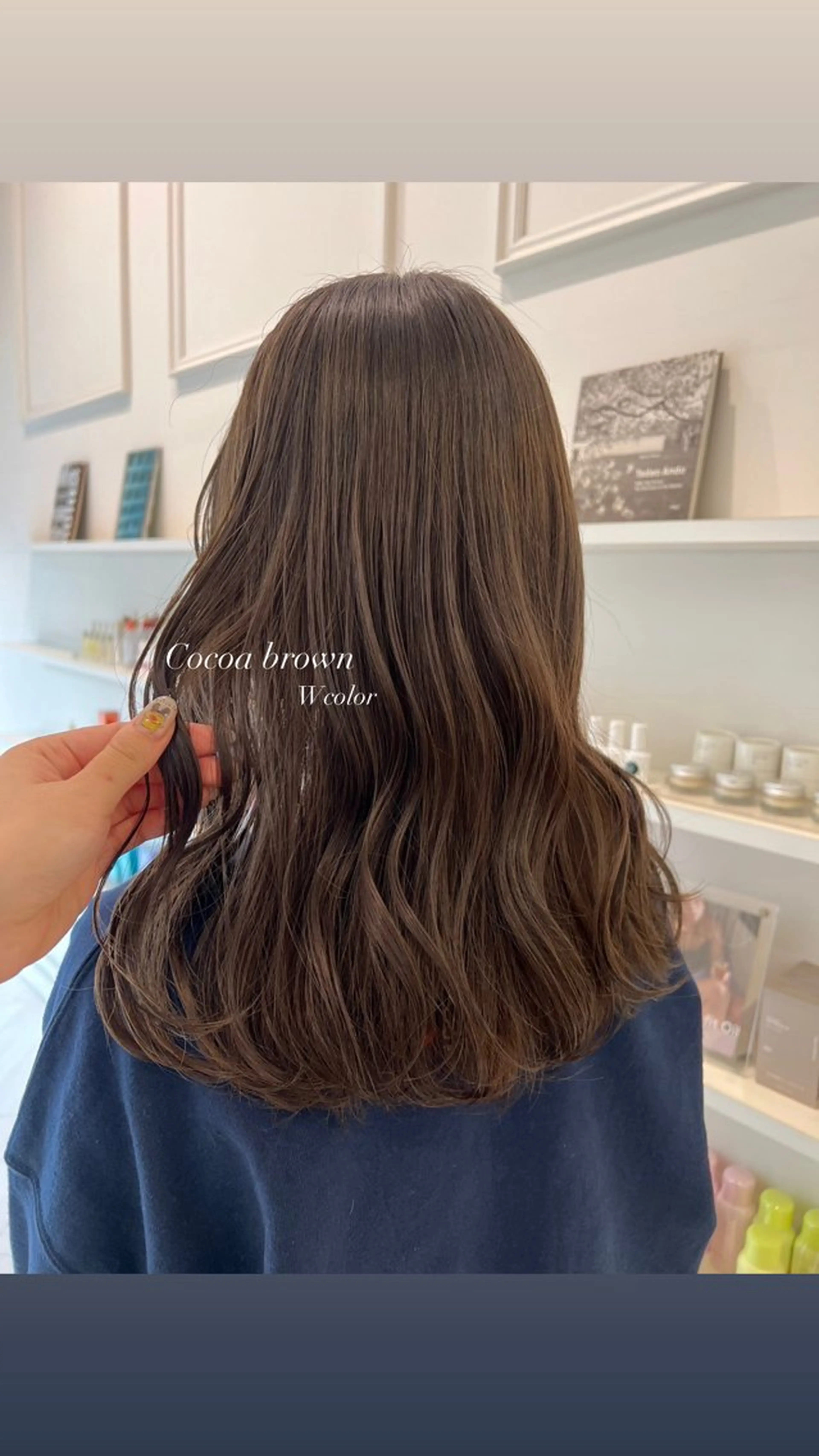 セミロング カラー ヘアカラー ParveMix 🩶🫧入江 香名のヘアスタイル