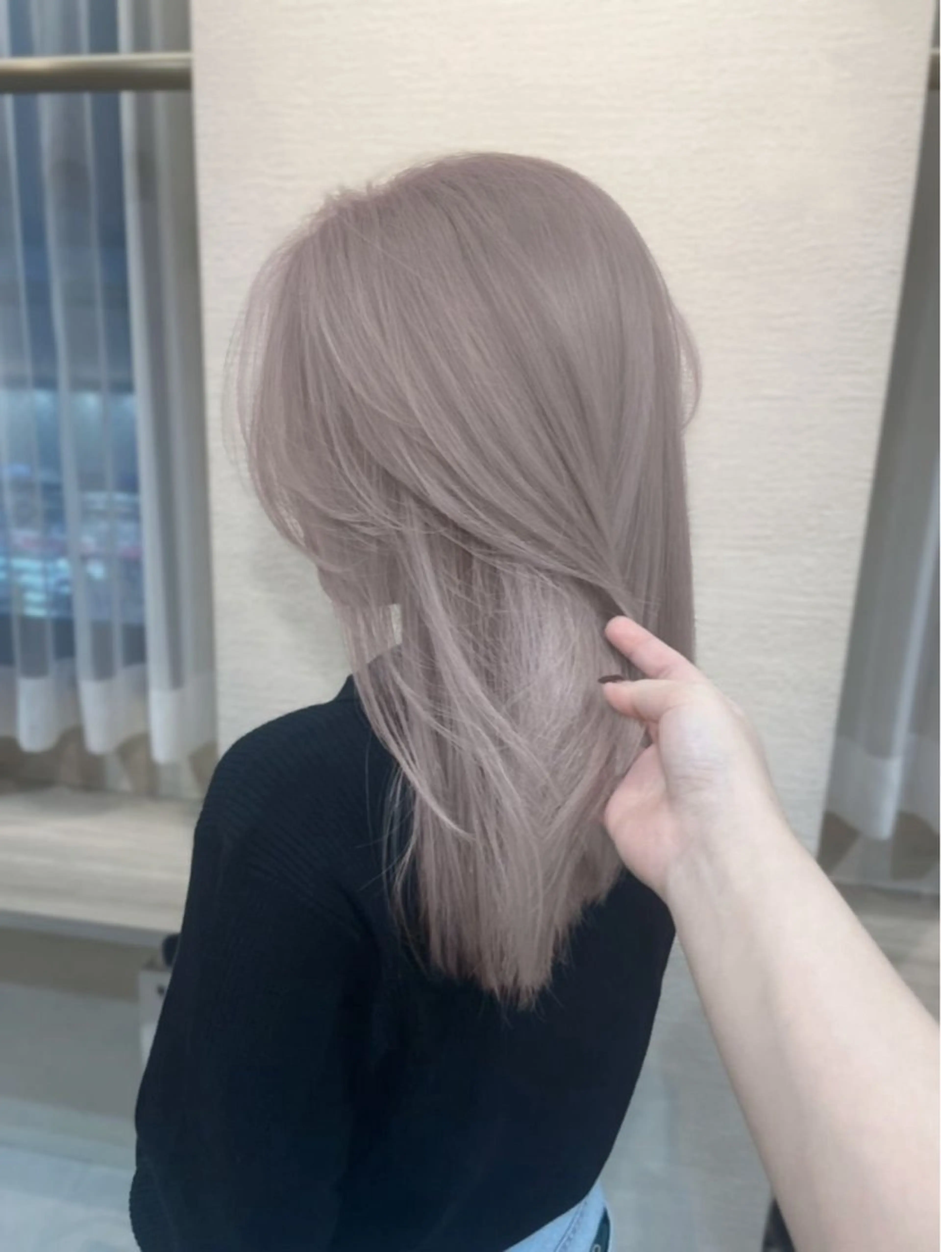 ミディアム カラー カット ヘアカラー トリートメント hisano / ハイトーン･透明感のヘアスタイル