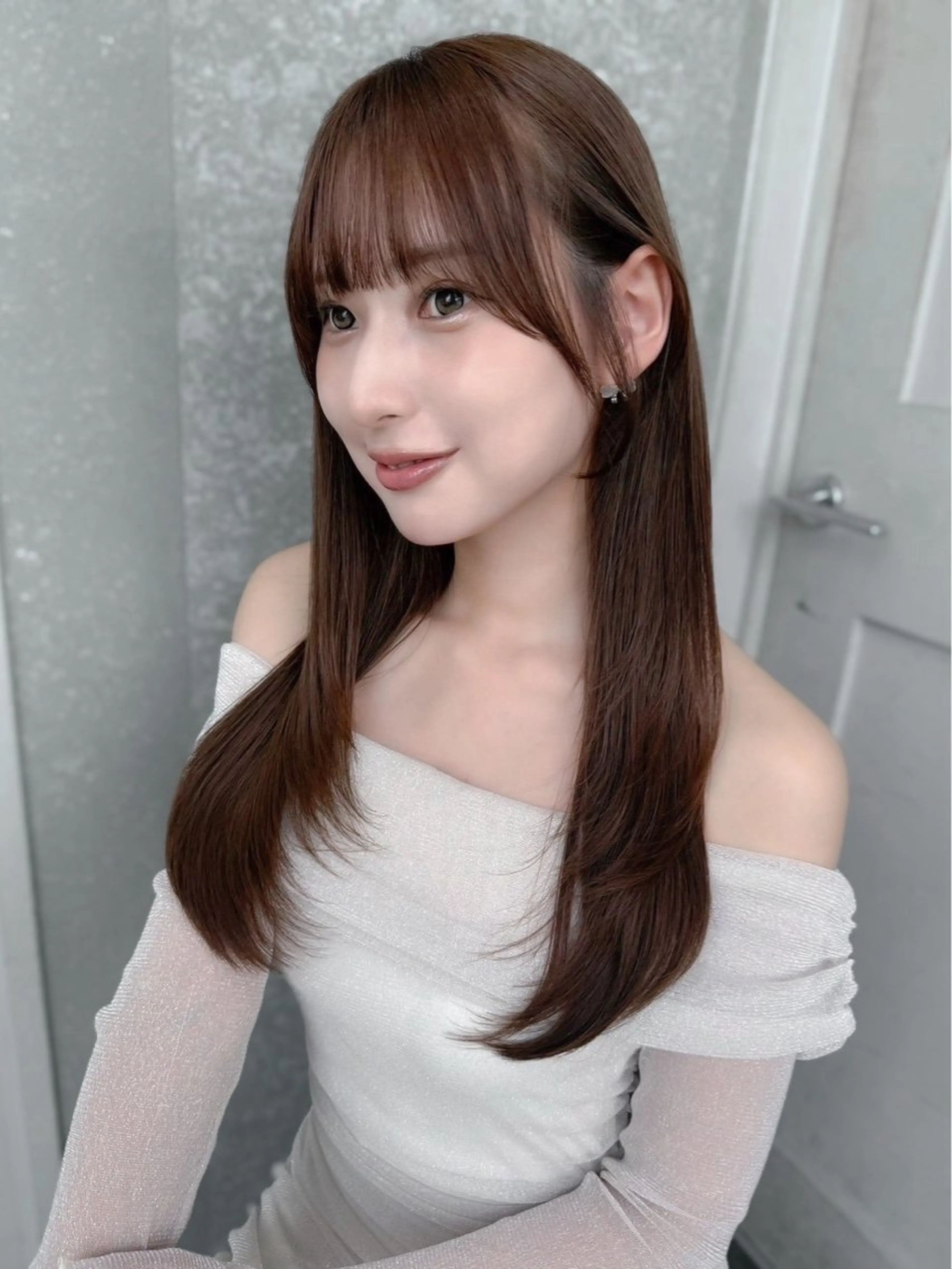 ミディアム ミディアムレイヤー レイヤーカット カット ヘアカラー トリートメント 失敗しないレイヤー/ 顔まわり☀️しゅうとのヘアスタイル