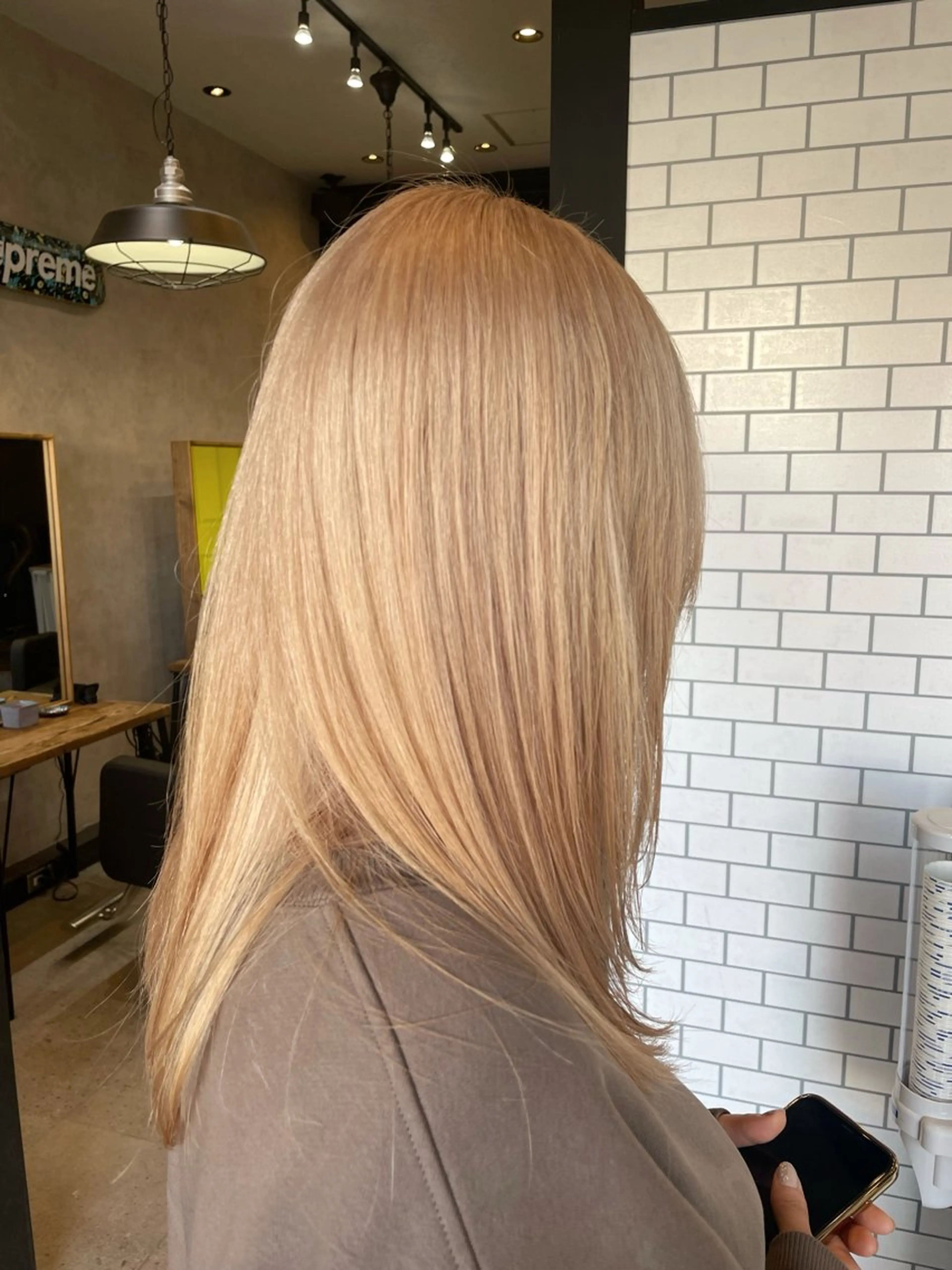 セミロング カラー haf店長 ✂︎タカハシレン✂︎のヘアスタイル