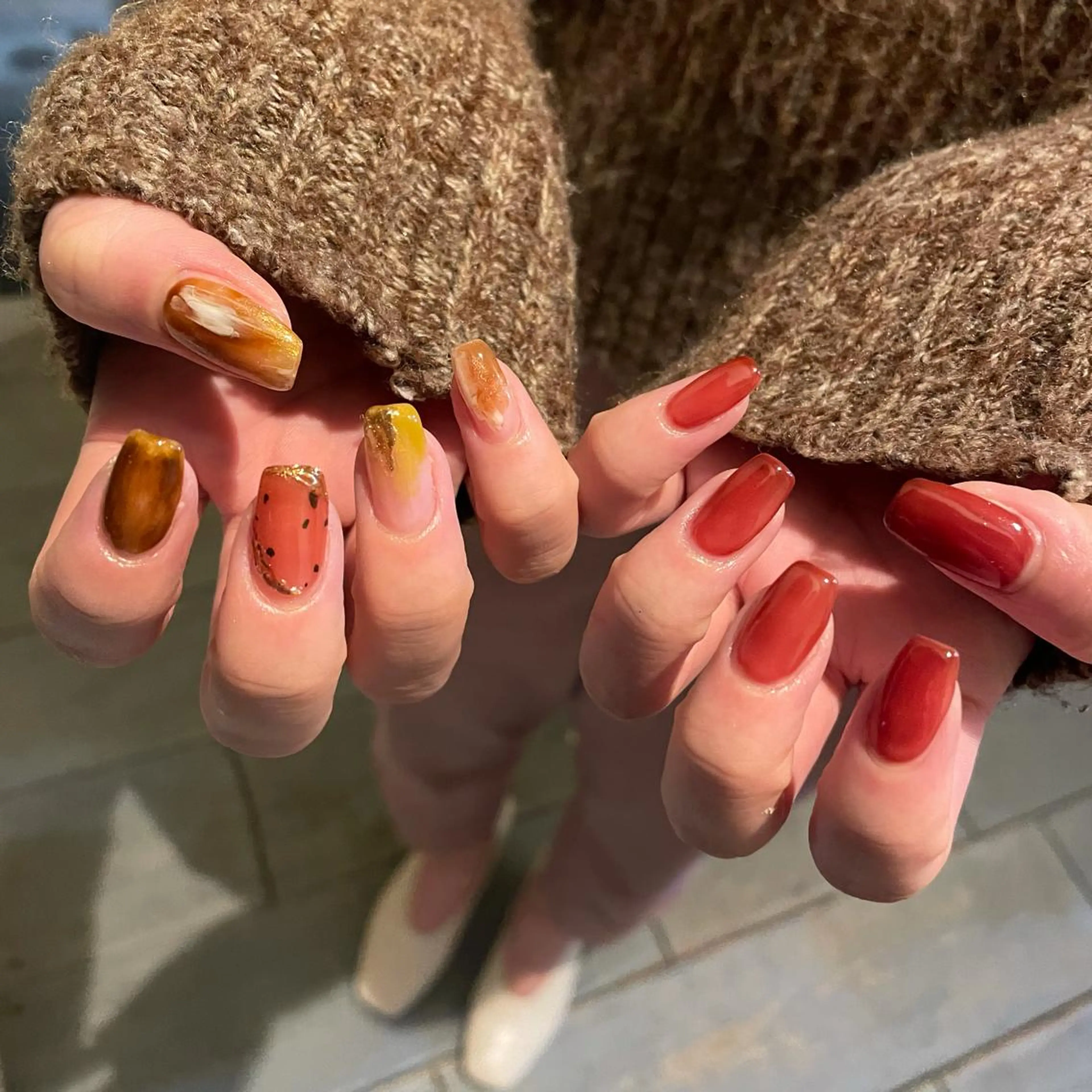 ネイル シンプルネイル SOL　nail イマナカのネイルデザイン