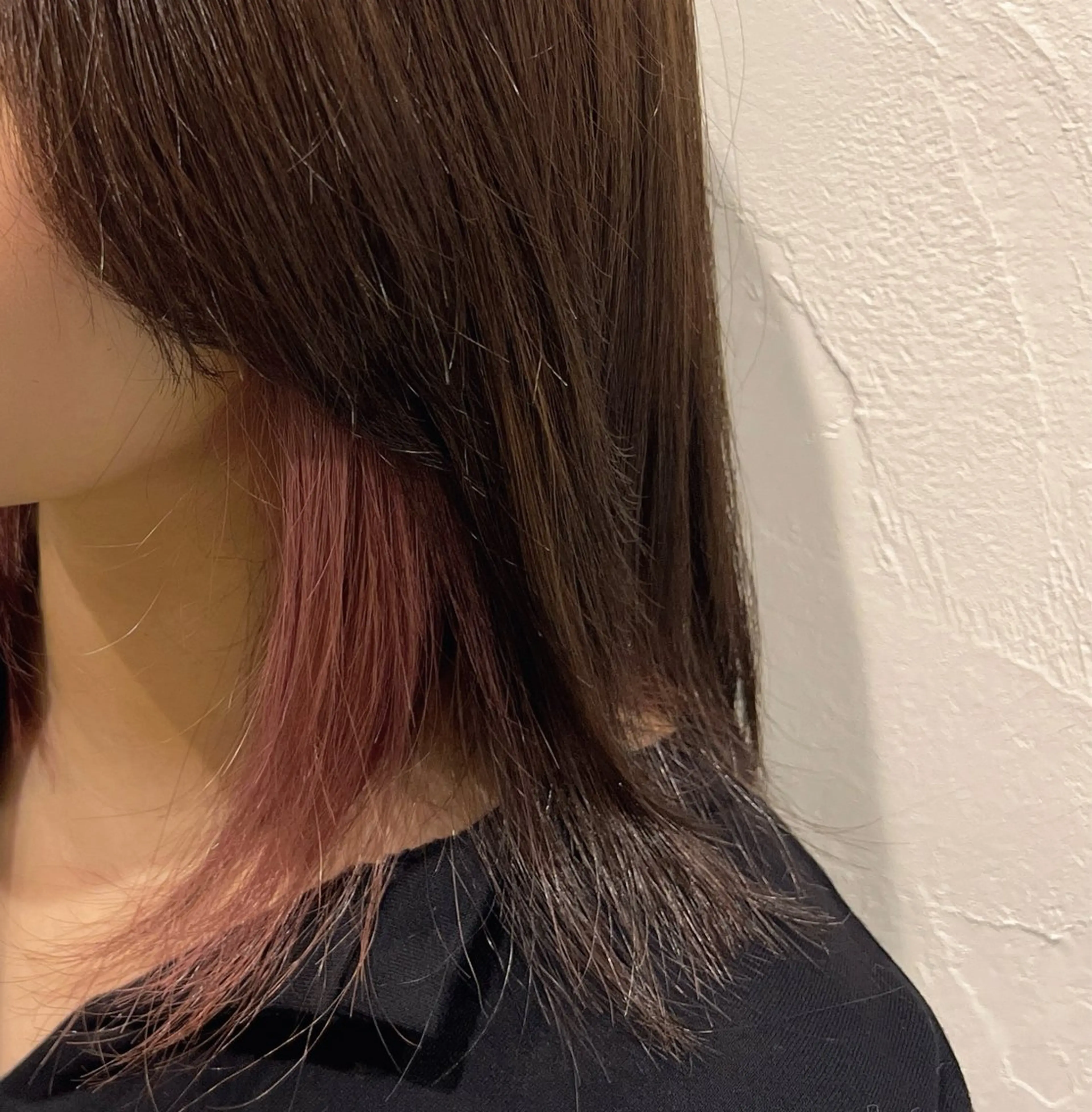 ミディアム カラー カット ヘアカラー 横井 柚花のヘアスタイル