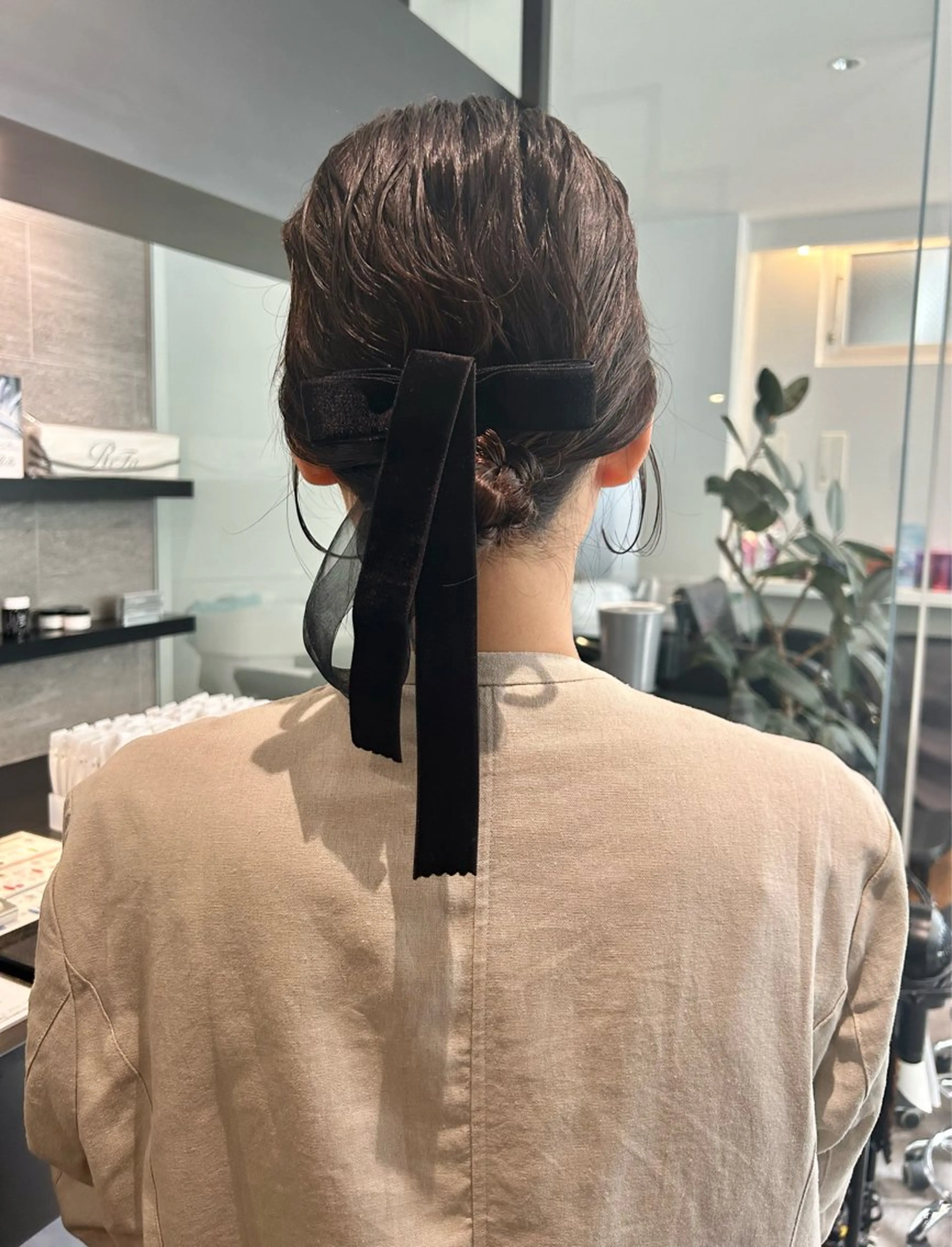 セミロング ヘアアレンジ 🎀ヘアセット透明感 /REINA🎀のヘアスタイル