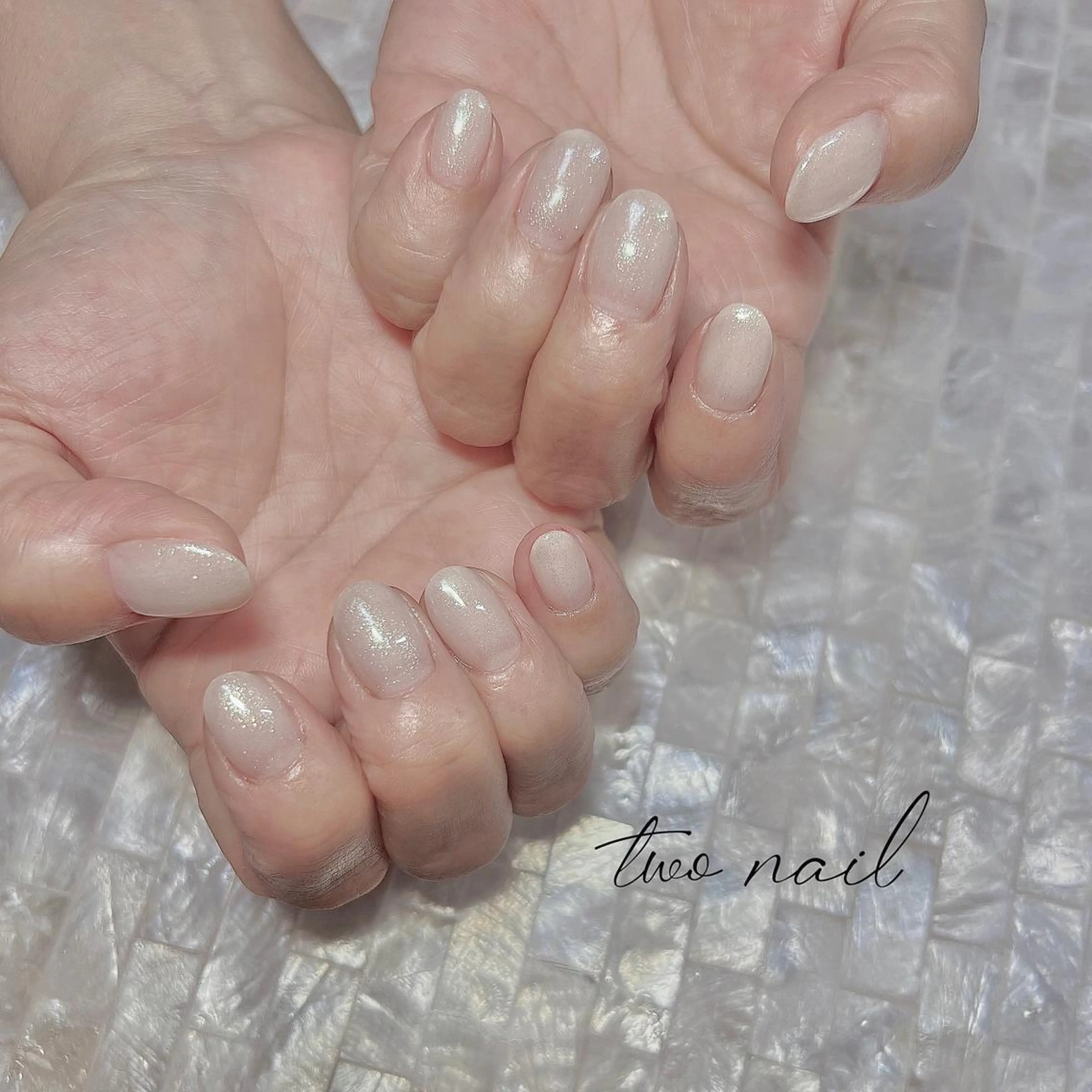 ネイル アートネイル オーロラネイル フットネイル ハート キラキラネイル ハンドネイル two nailのネイルデザイン