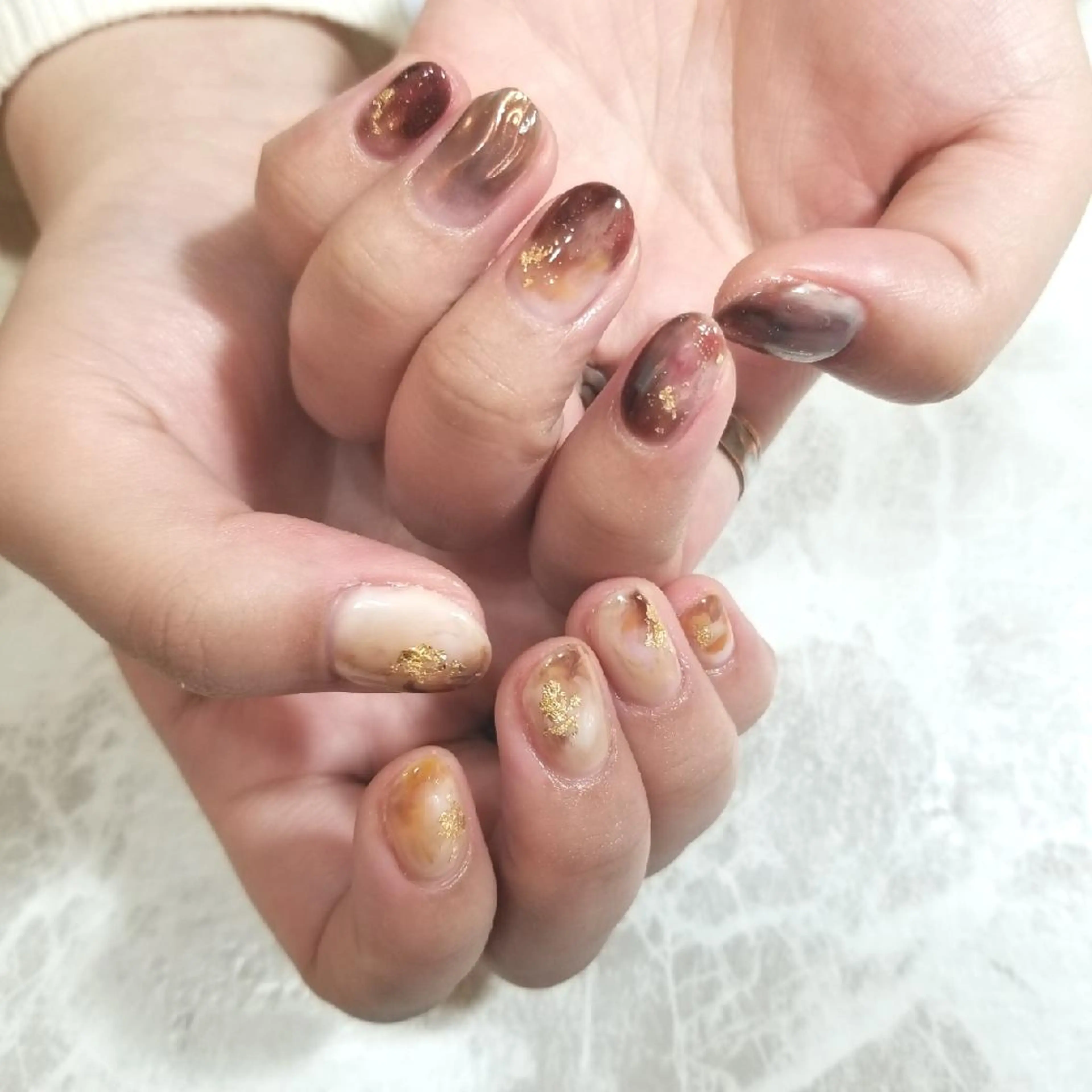 ネイル ニュアンスネイル ハンドネイル nijiiro🌈 サトウのネイルデザイン