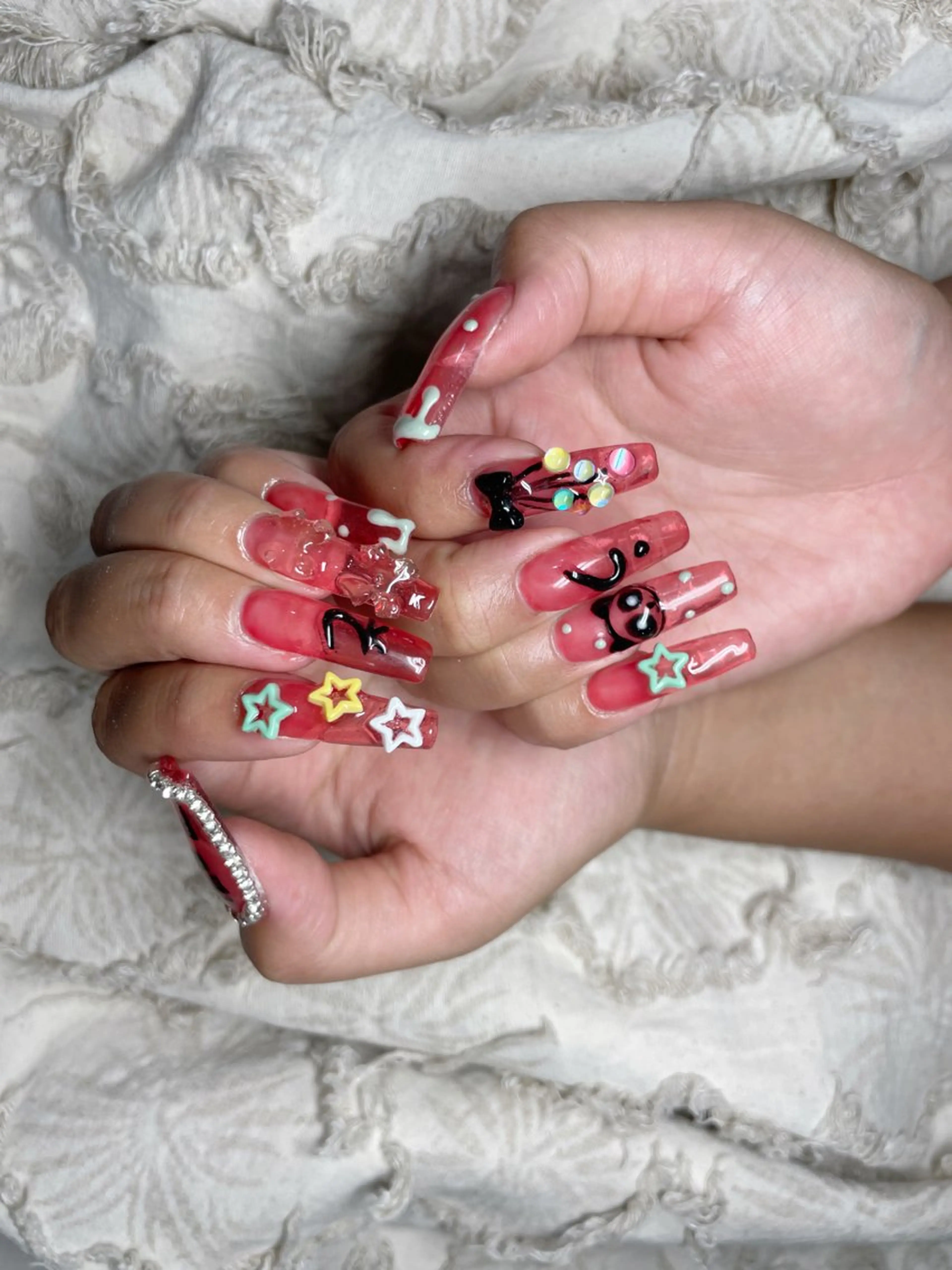 ネイル スカルプネイル 神田 ココナッツのネイルデザイン