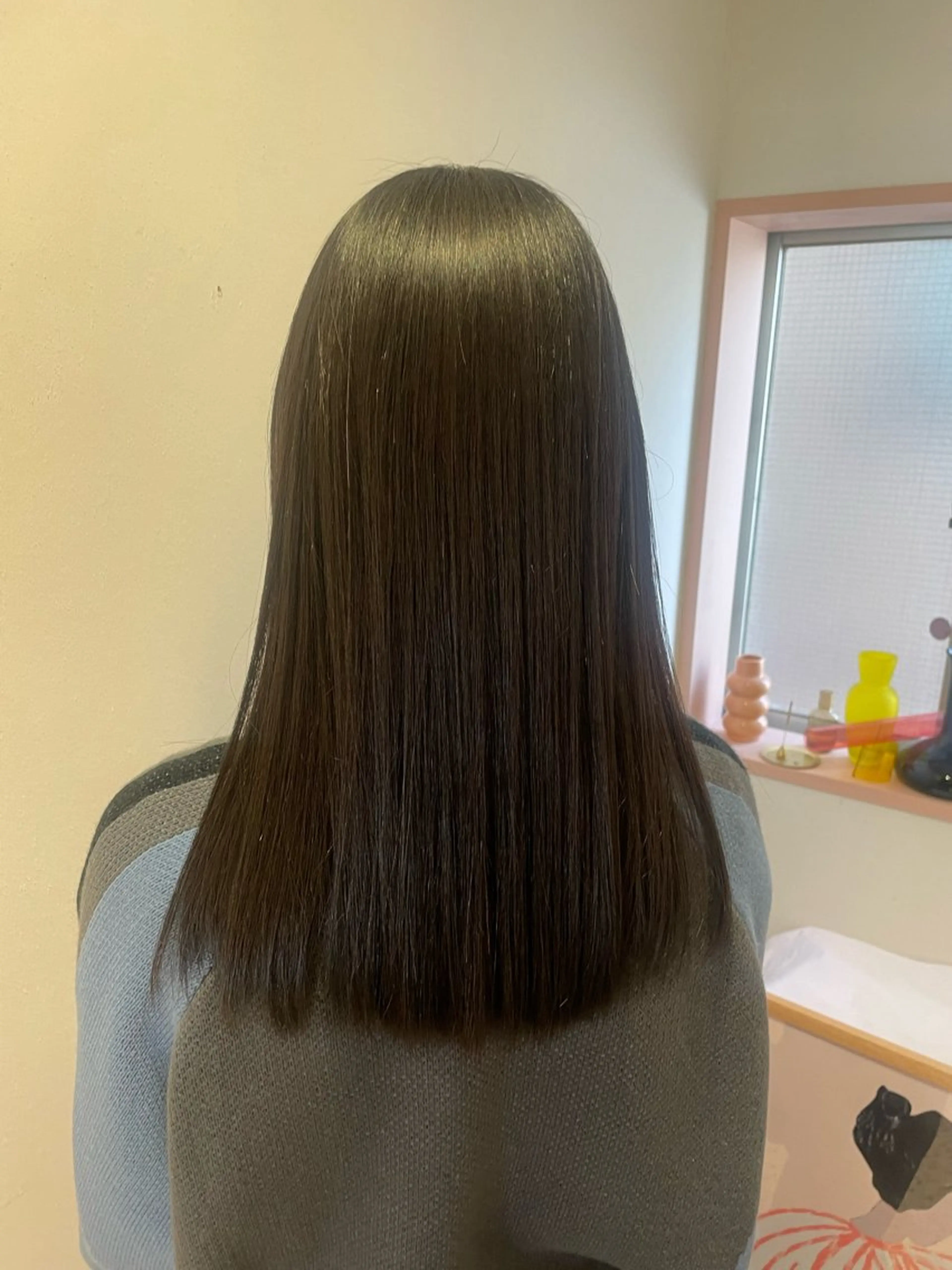 ロング 縮毛矯正 仲田 野愛のヘアスタイル