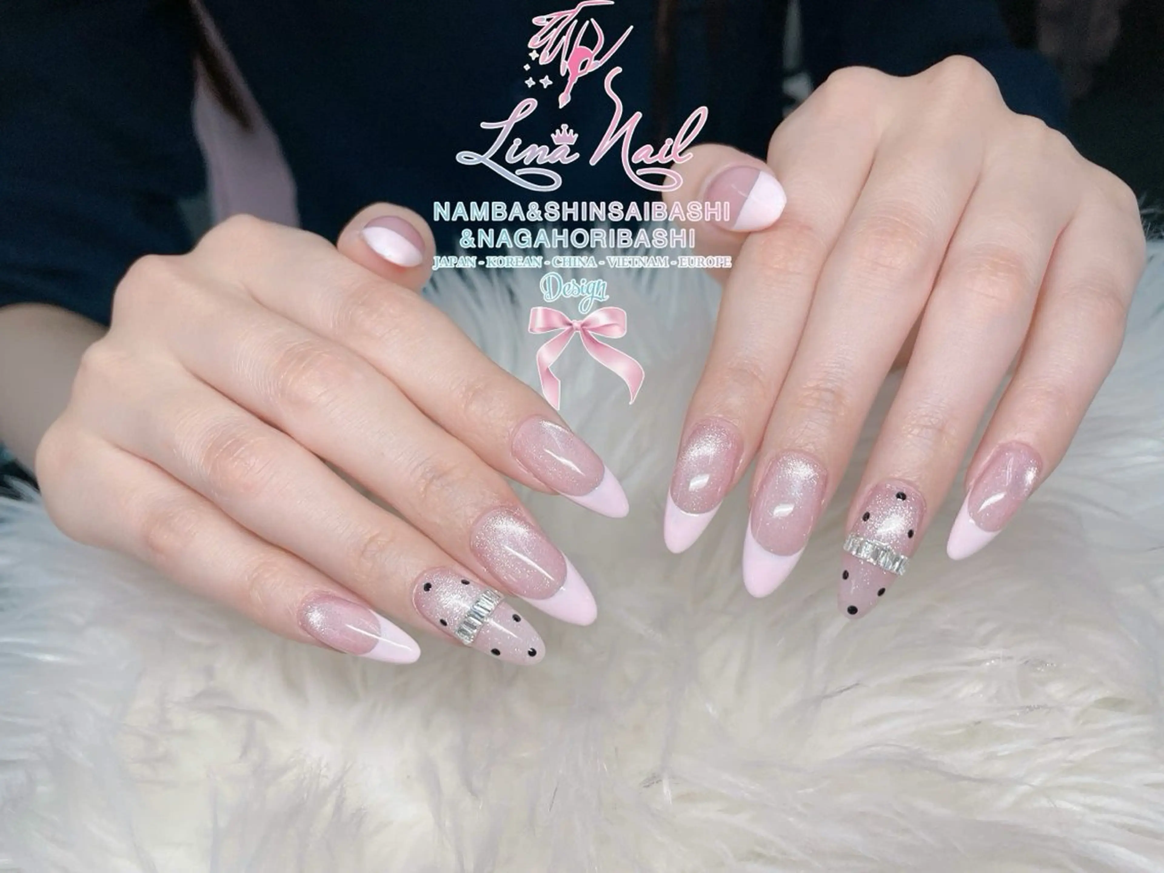 ミディアム 韓国風ヘア クリスマス Linanail Nambaのマツエク・マツパデザイン