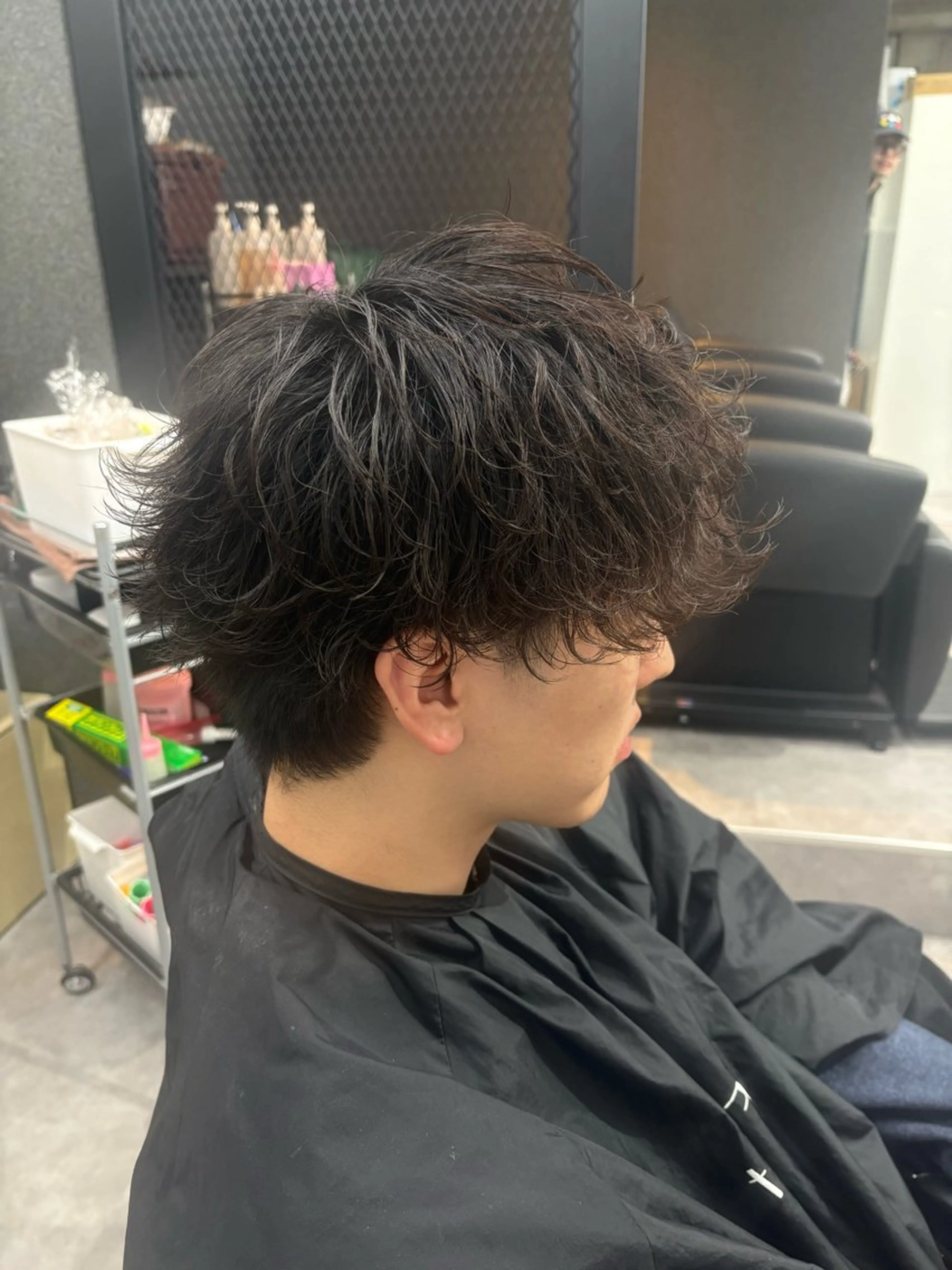 ショート メンズ カット パーマ 鈴木 メンズ北千住のヘアスタイル