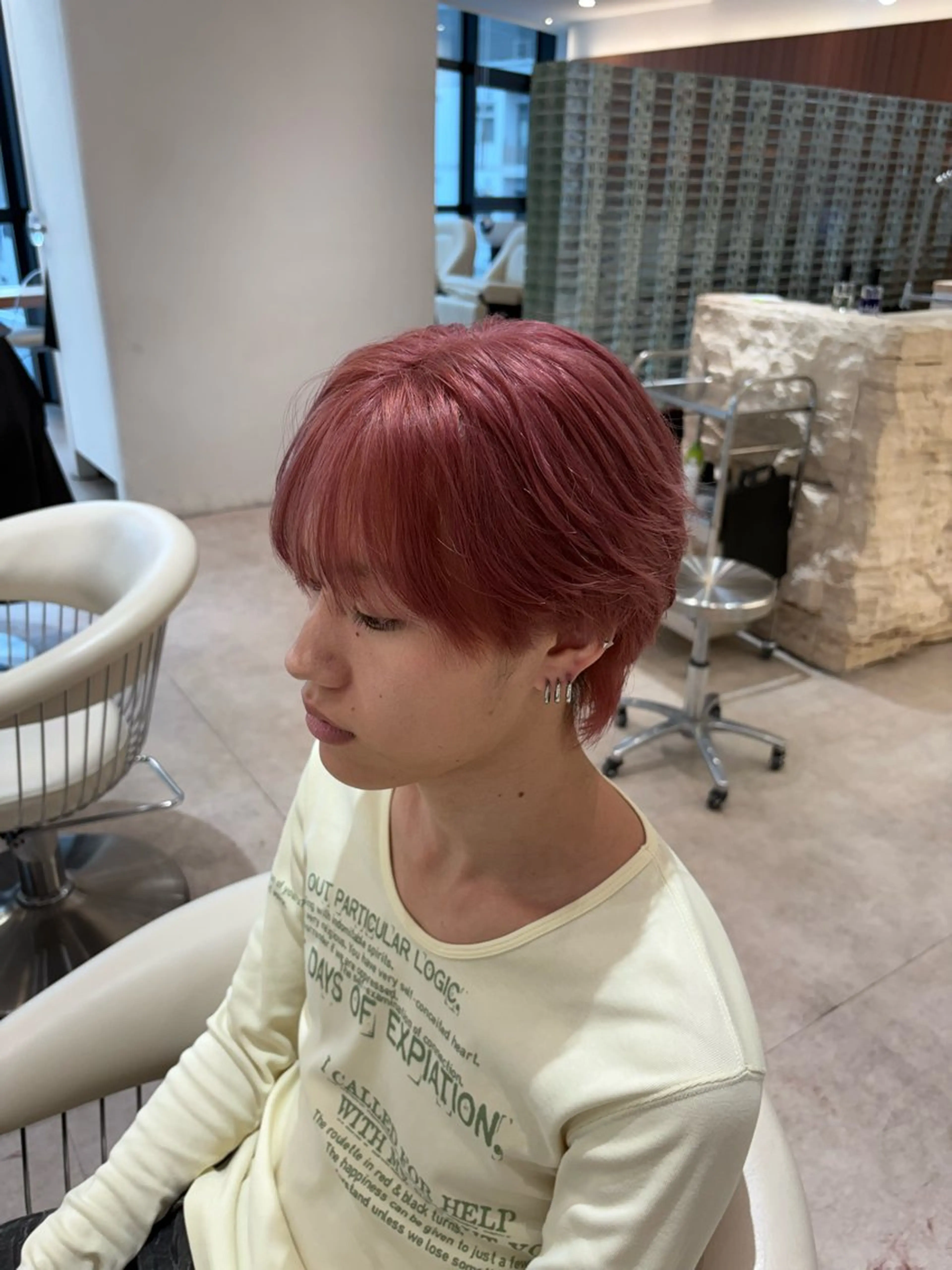 カラー メンズ メンズブリーチ メンズハイトーン メンズ韓国風 ブリーチ ハイトーンカラー カット ヘアカラー 韓国ヘア/レイヤー そーた/渋谷駅のヘアスタイル