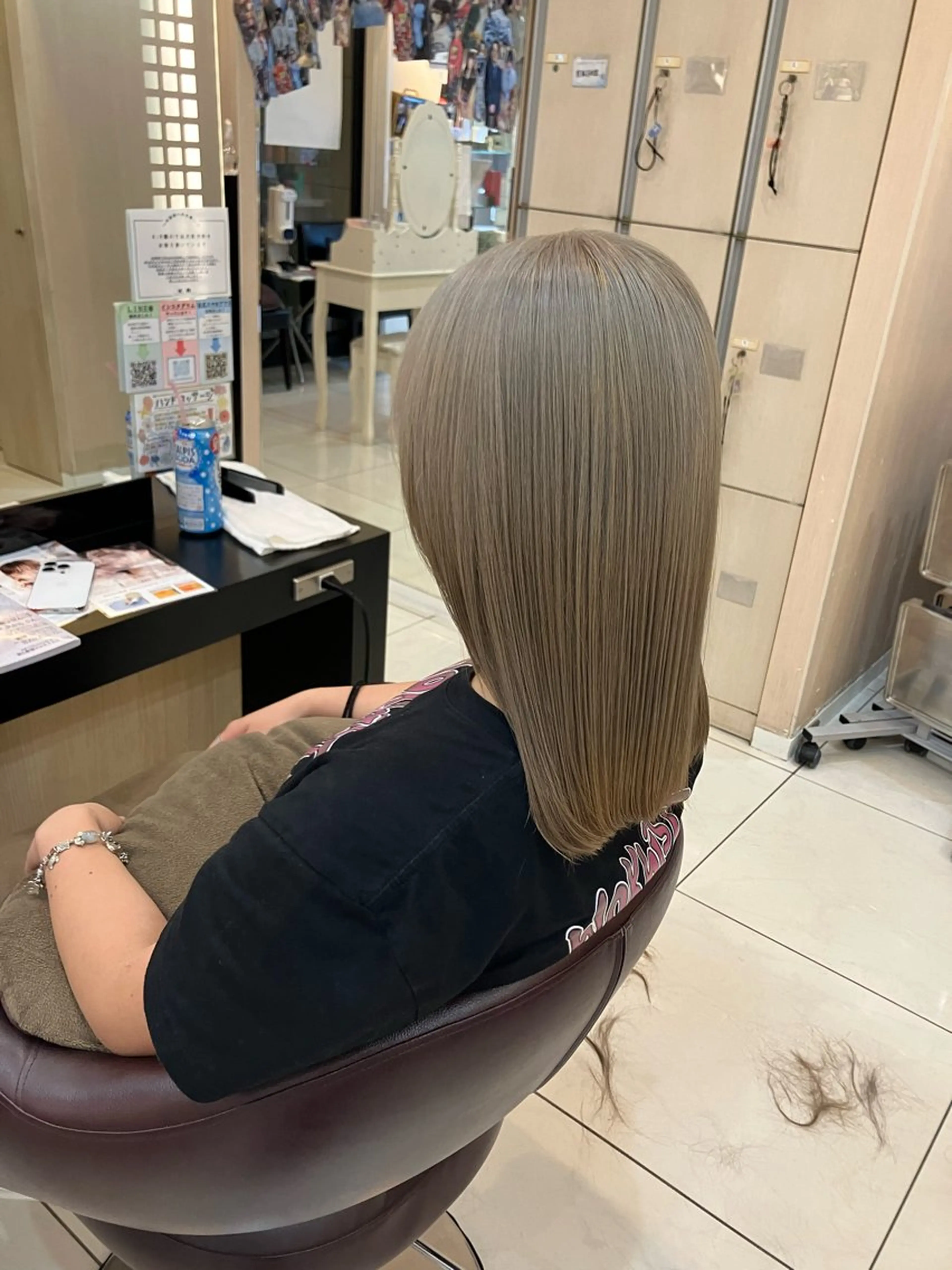 ミディアム ヘアカラー yukari 艶髪ヘアのヘアスタイル