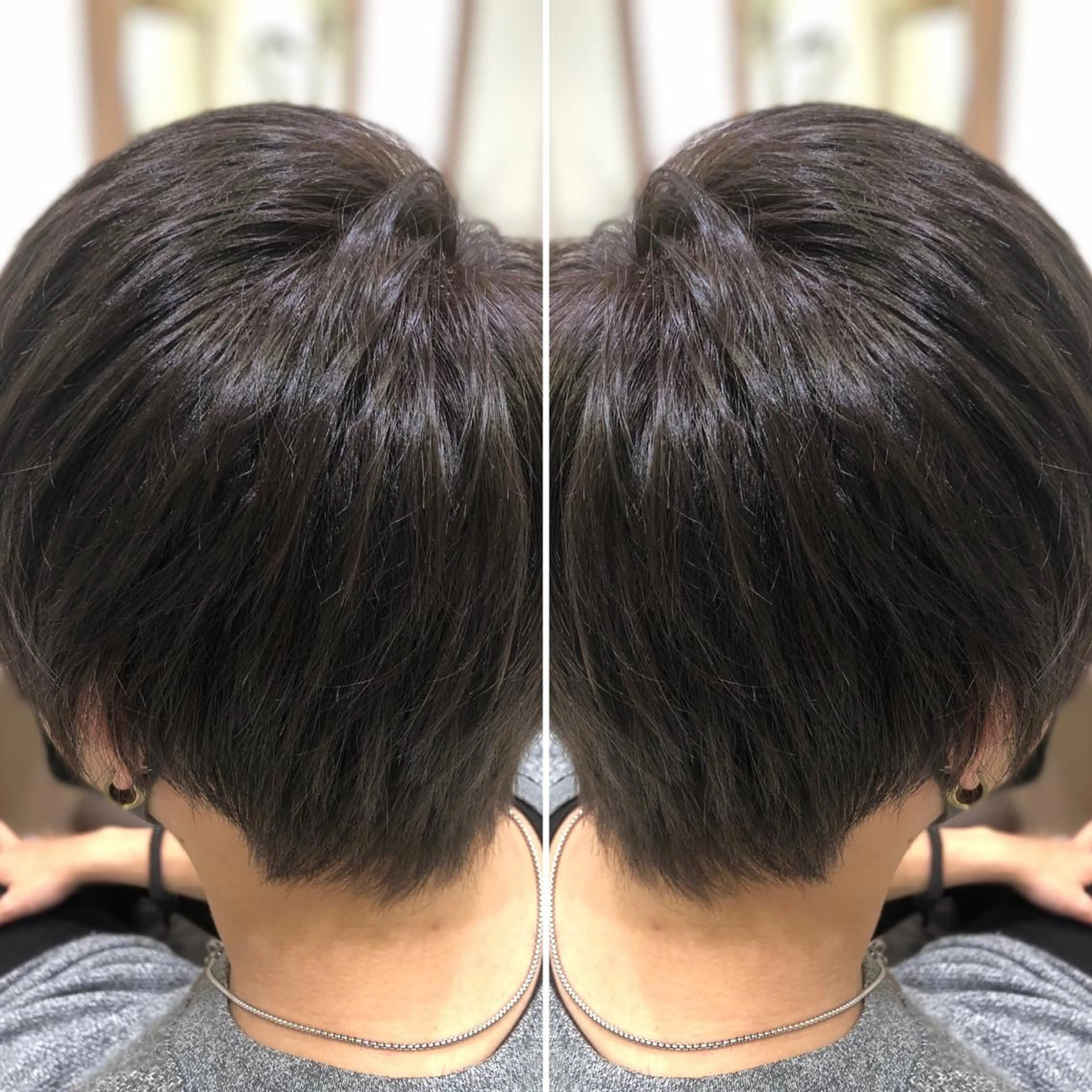 カラー メンズ 韓国レイヤー×透明感 カラー/山崎一輝のヘアスタイル