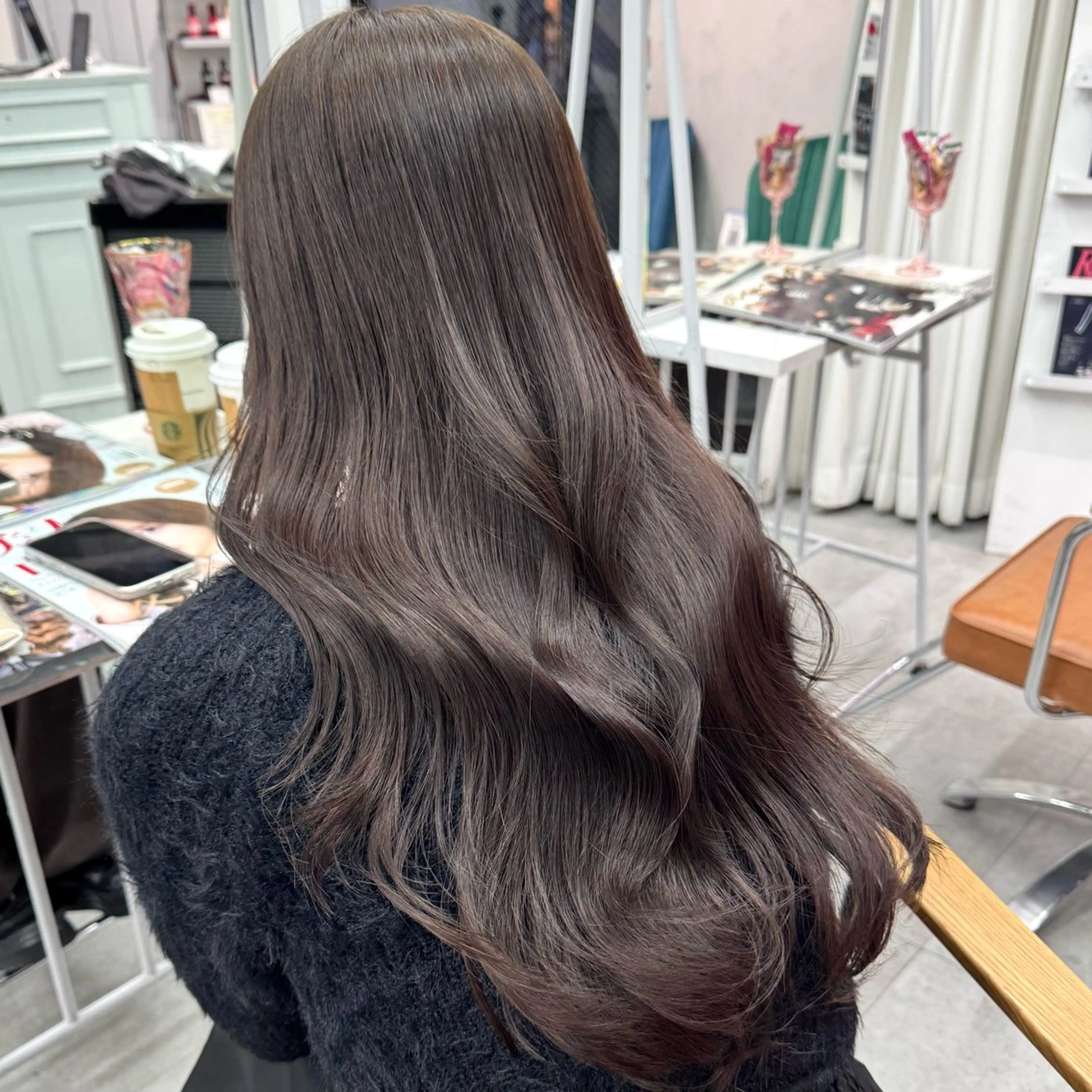 ロング カラー ヘアアレンジ ヘアカラー ブリーチなしカラー /新百合ヶ丘/安形翔のヘアスタイル