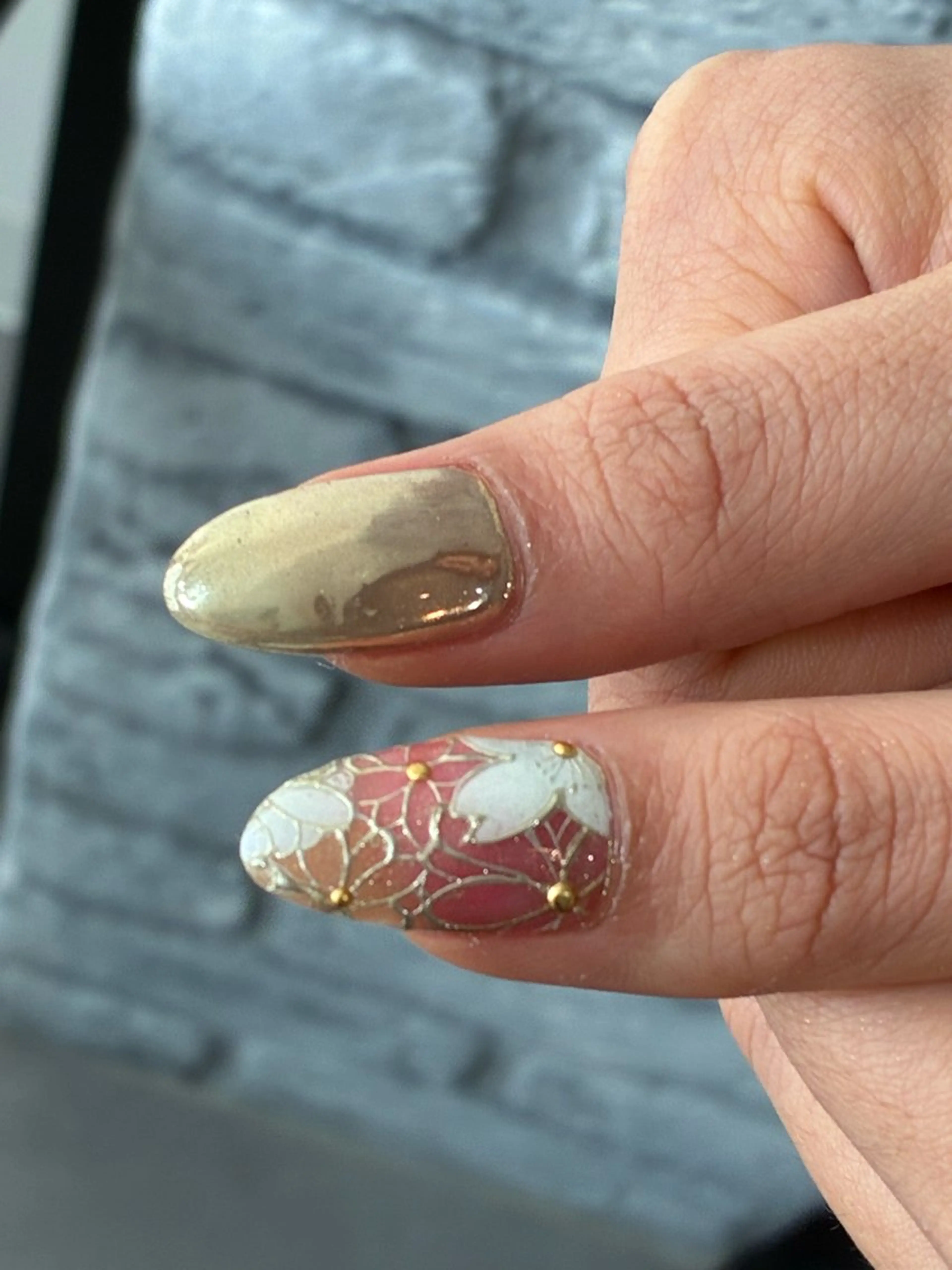 ネイル ミラーネイル tiffin Sanaのネイルデザイン