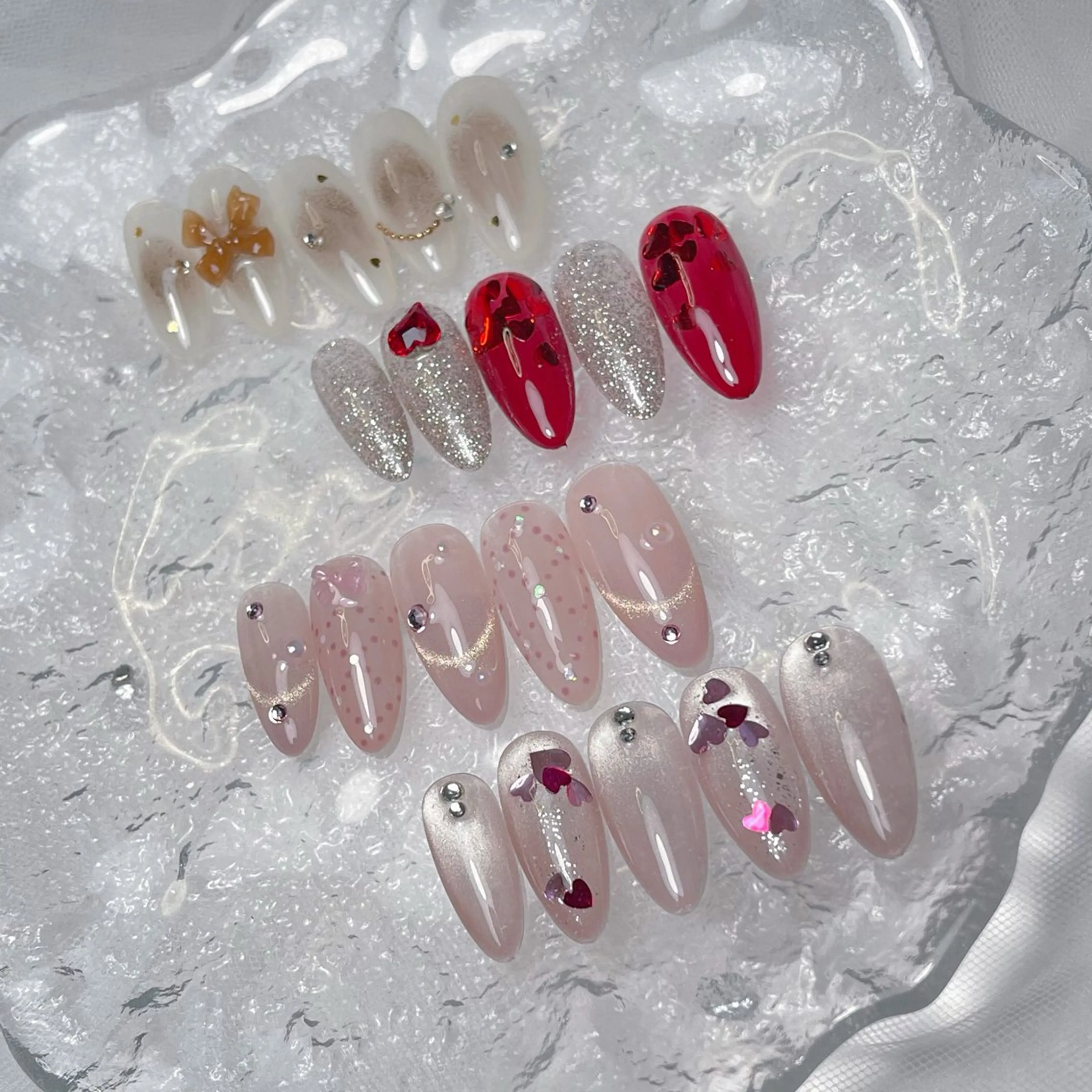 ネイル 長さ出し ジェルネイル 韓国ネイル マグネットネイル 持ち込み ハンドネイル RE SALONのネイルデザイン