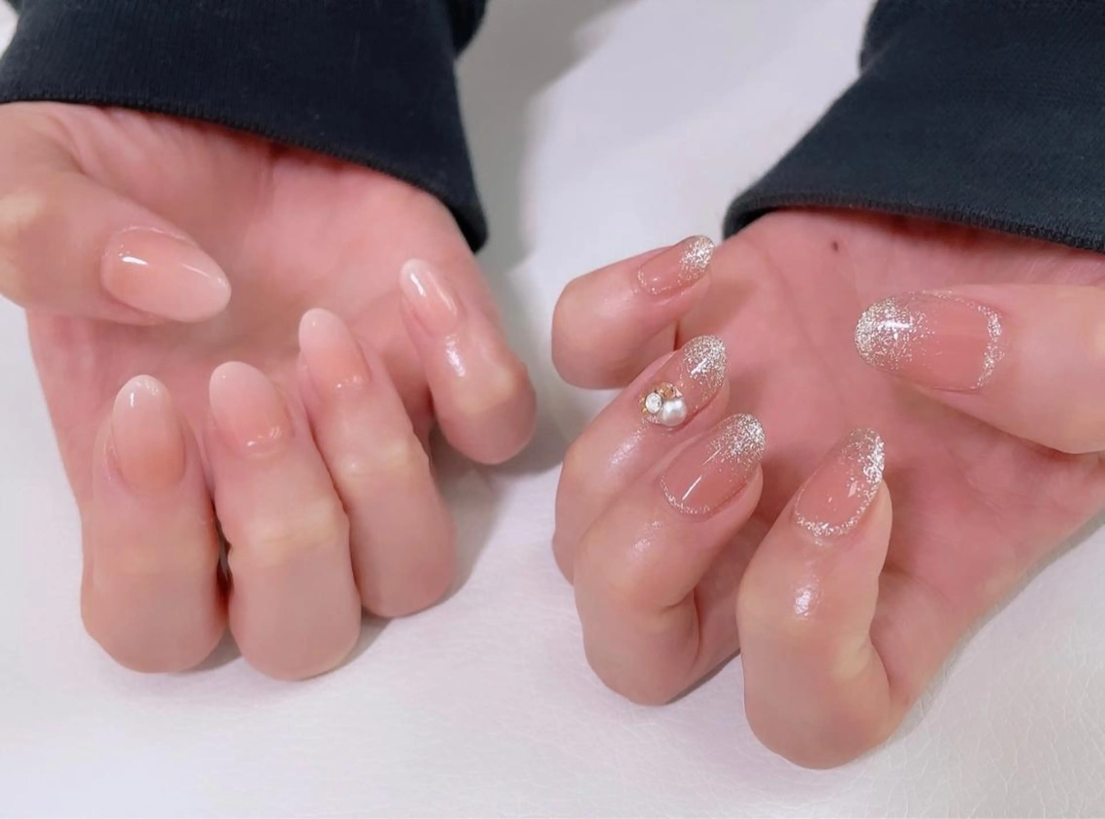 ネイル ラメ(グリッター) ラメグラデーション ハンドネイル ami eye&nail所属・小林 亜美のマツエク・マツパデザイン