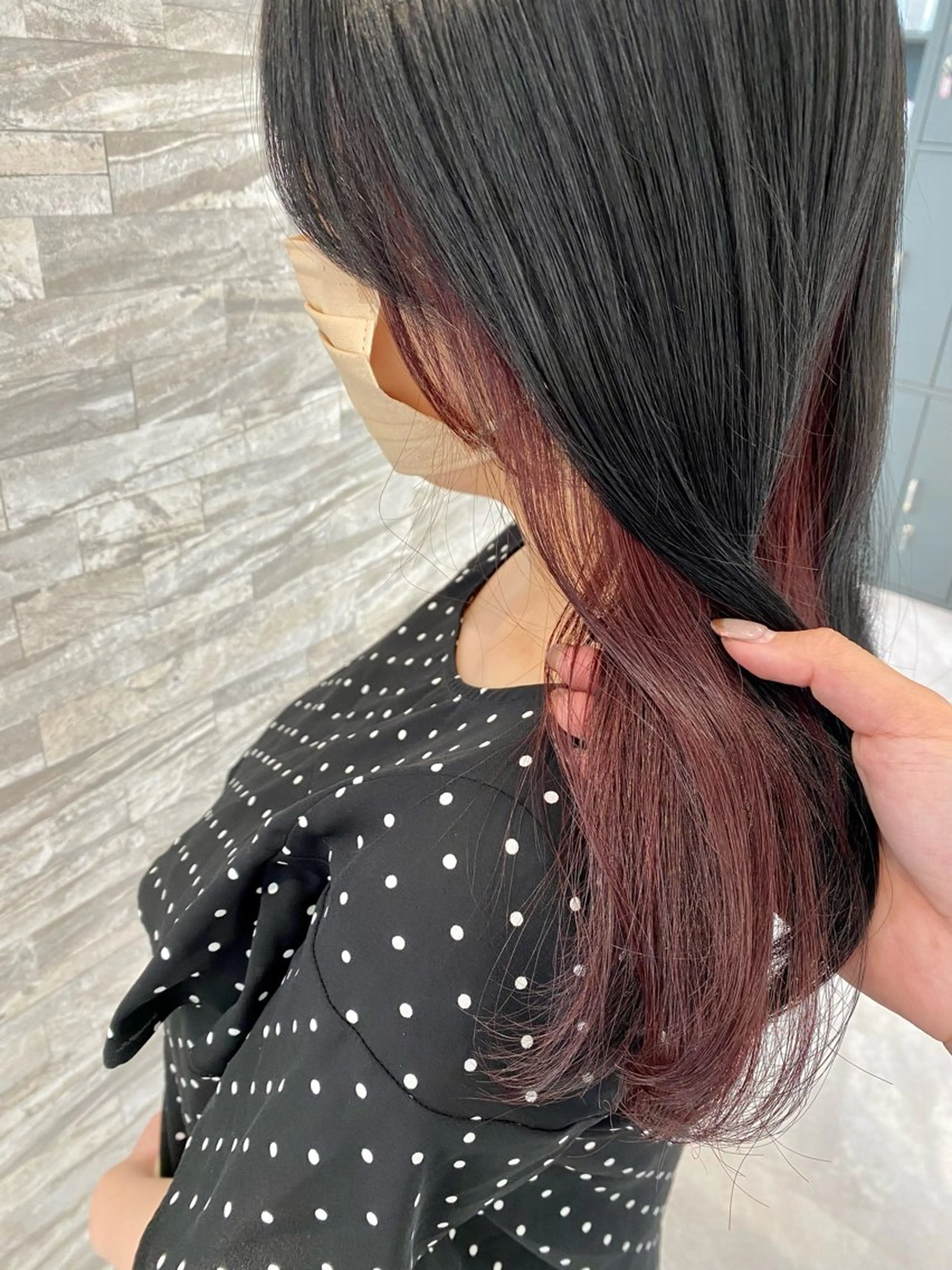 セミロング ヘアカラー maki💖 レイヤー/髪質改善のヘアスタイル