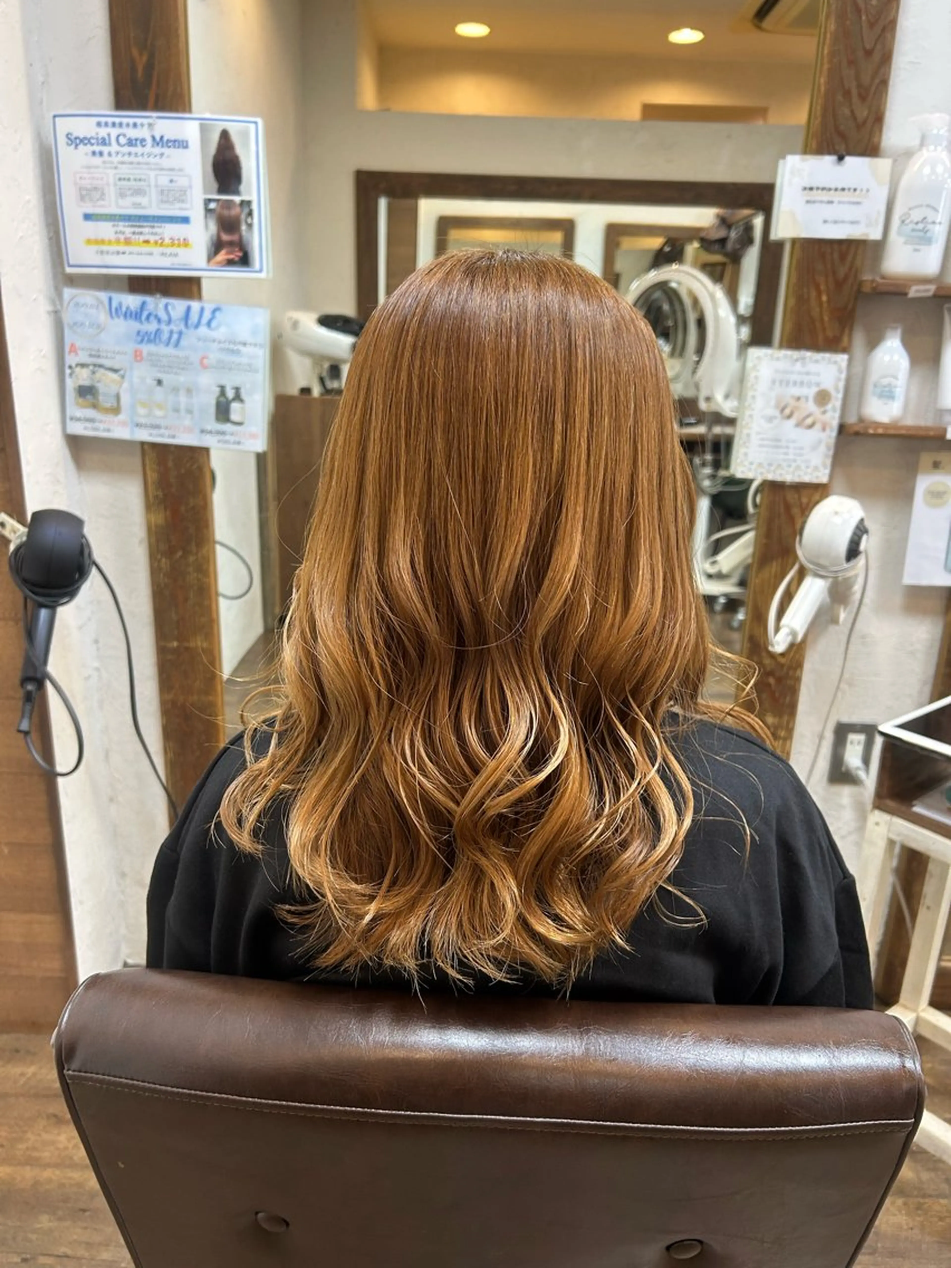 ミディアム カラー ベージュカラー ヘアカラー 徳永　髪質改善 縮毛矯正のヘアスタイル