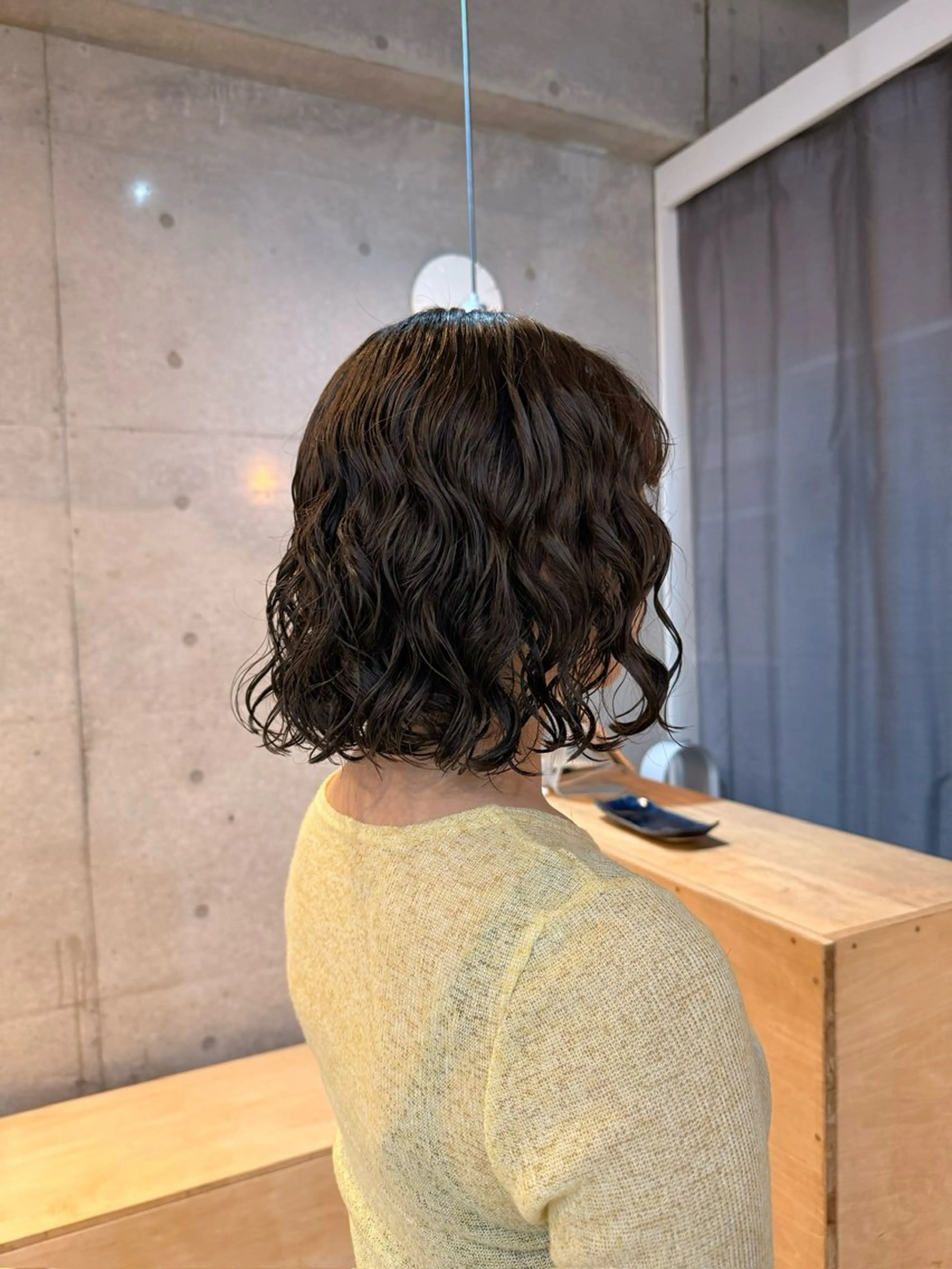 ミディアム カット パーマ デジタルパーマ/ ウェーブパーマ/神野のヘアスタイル