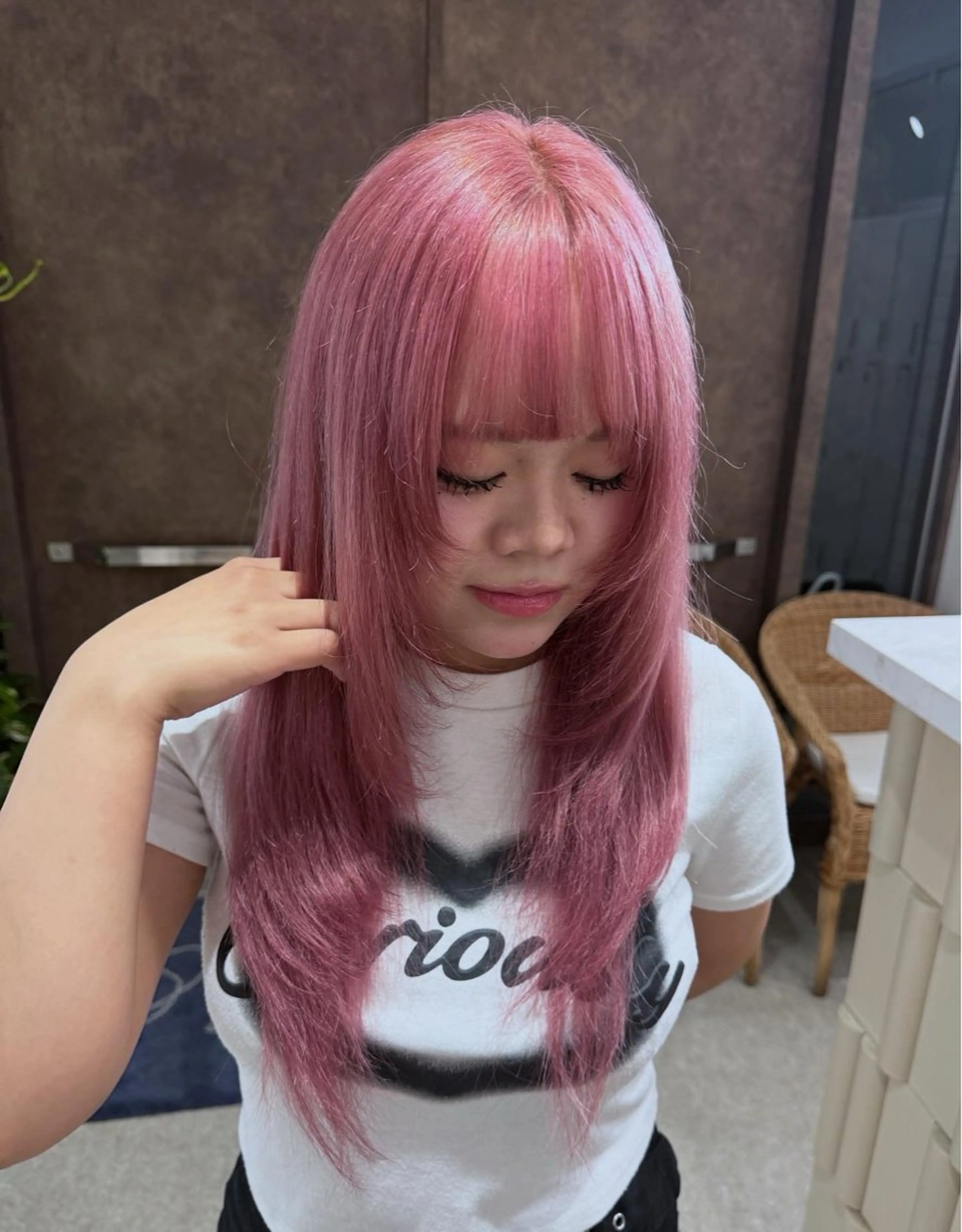 ロング ヘアカラー 似合わせスタイル☁️ 堀内志茉🍀のヘアスタイル