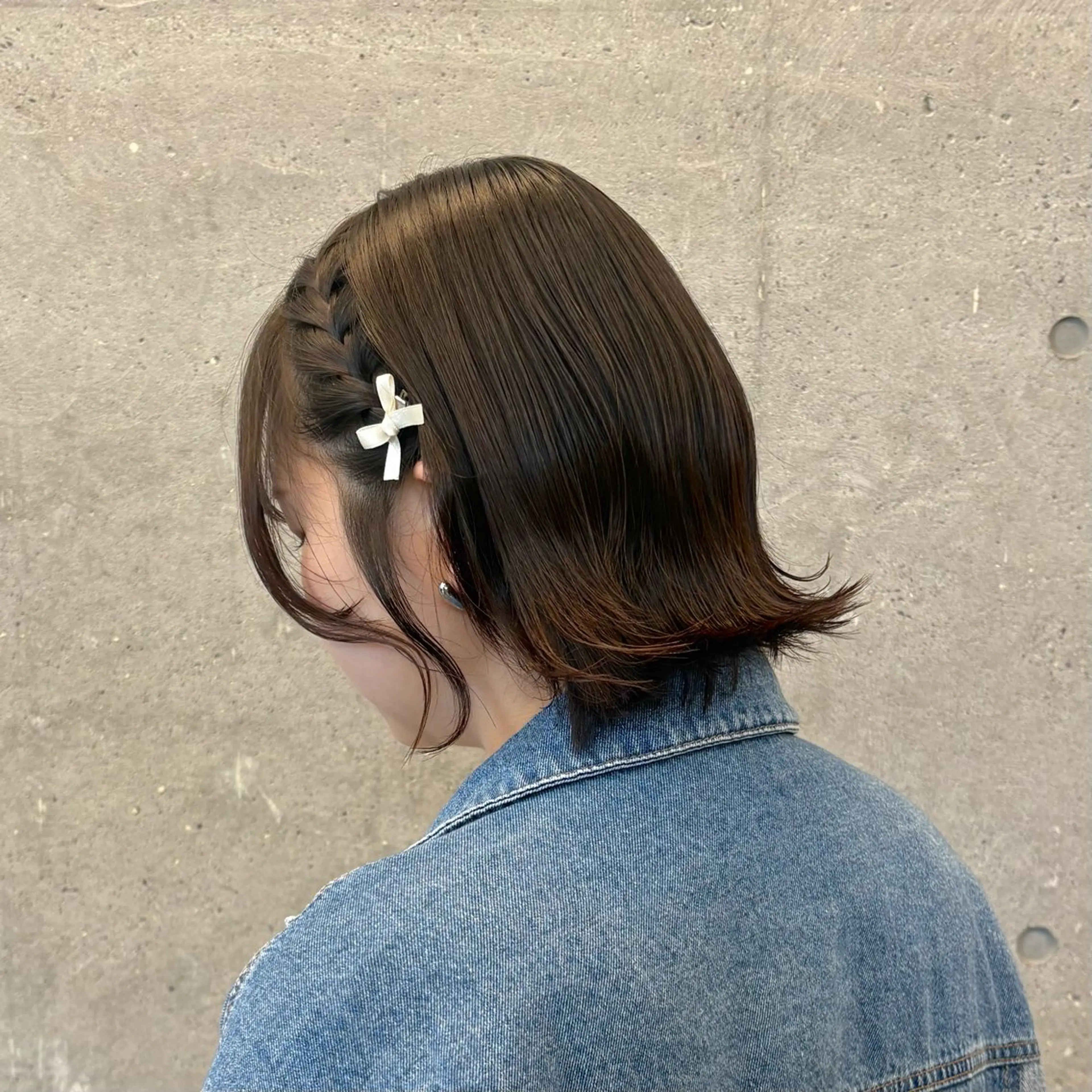 ショート ヘアアレンジ ヘアセット うる艶/透明感カラー 🐇🤍もものヘアスタイル