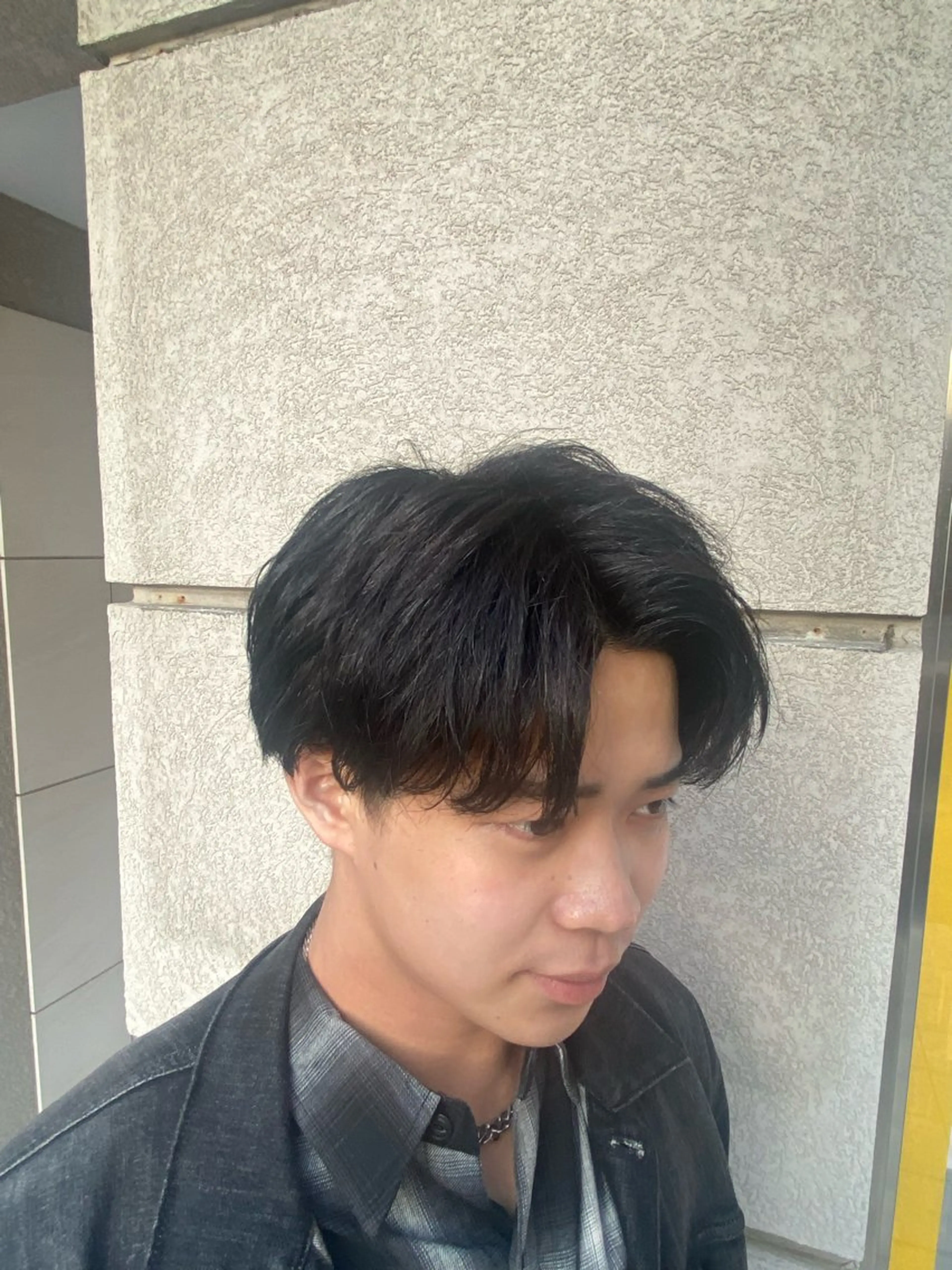 ショート メンズ メンズブリーチ センターパート メンズハイライト メンズハイトーン マッシュウルフ カット 👑髪質改善/縮毛矯 正/フェード/森田のヘアスタイル