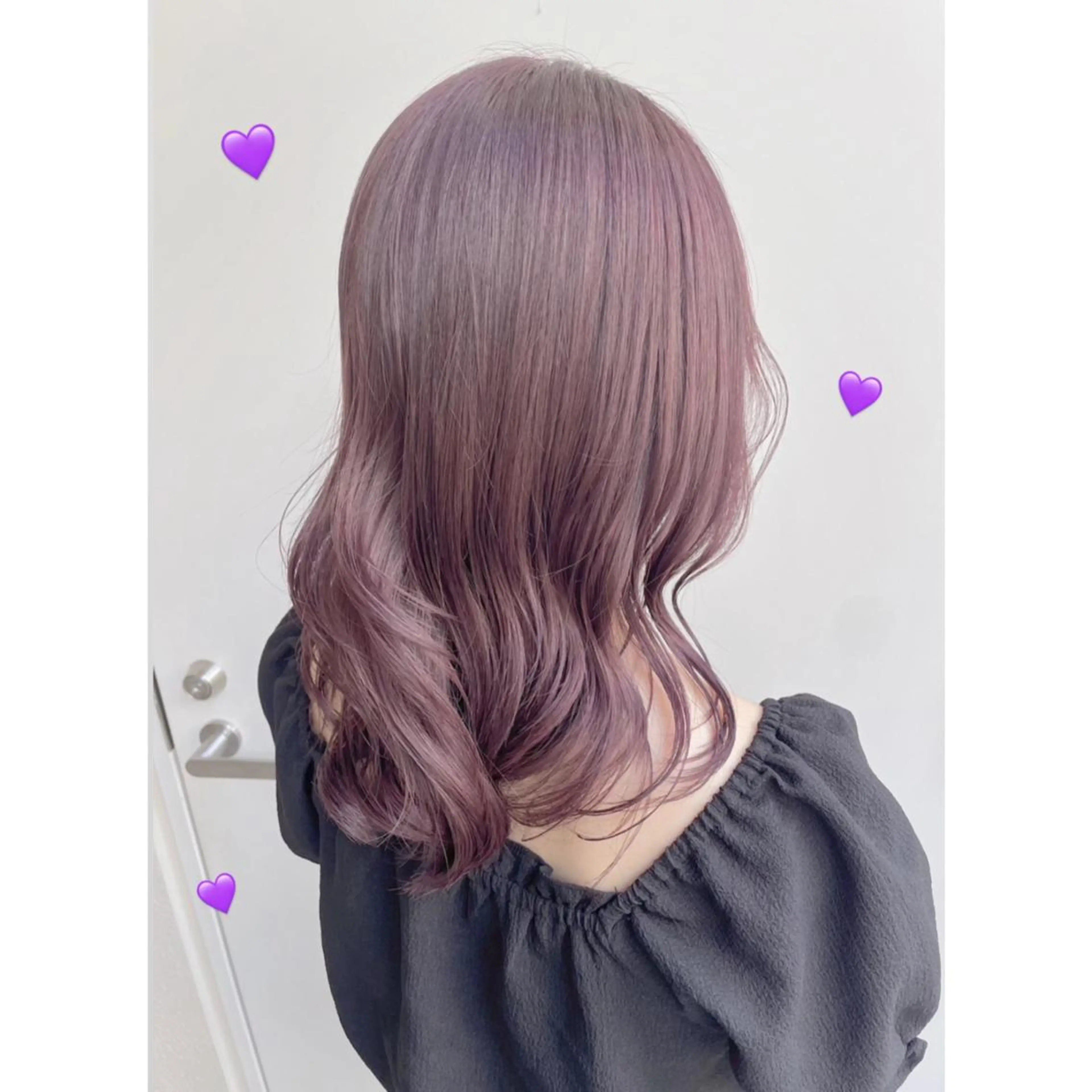 セミロング カラー ヘアカラー 松森 小夏のヘアスタイル