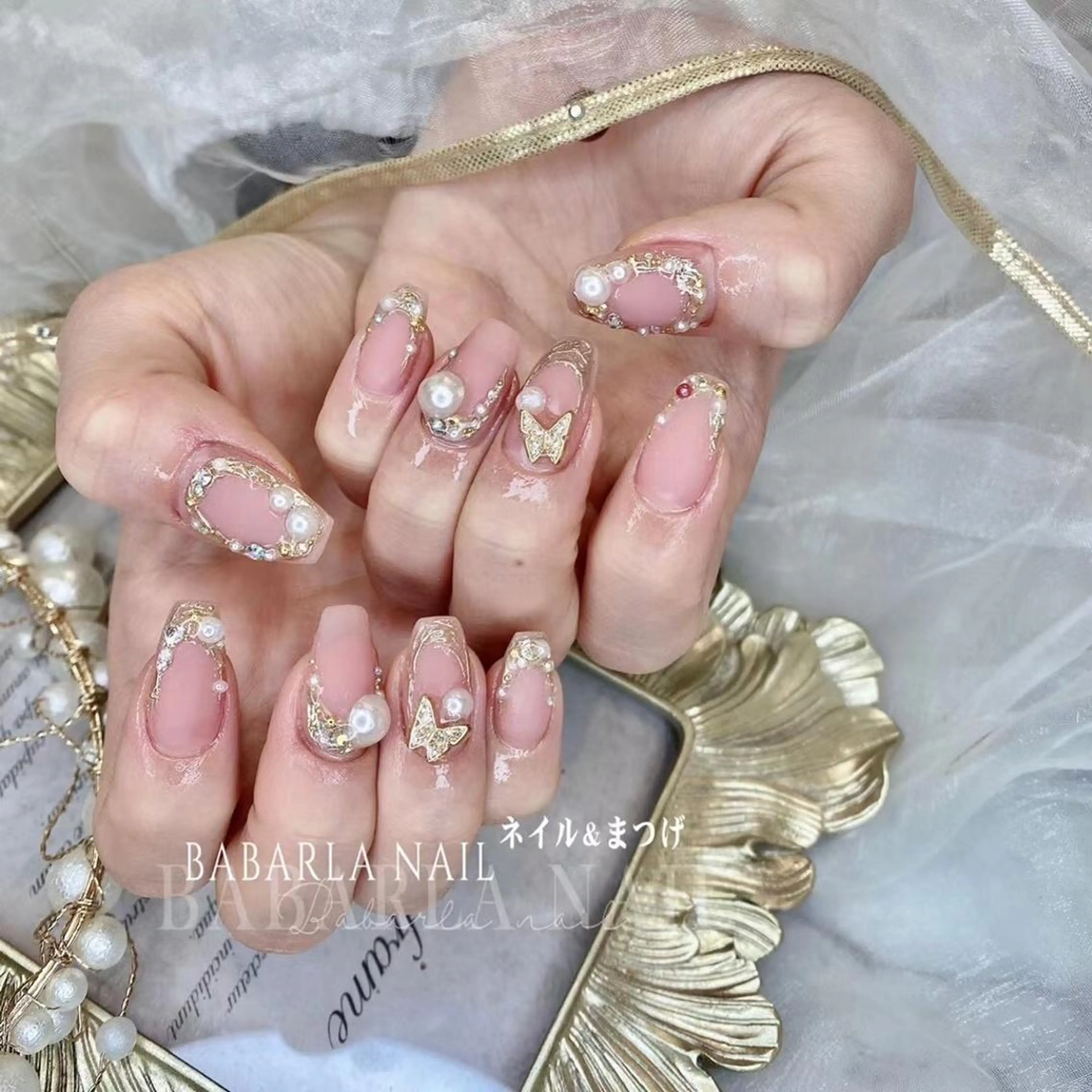 ネイル アートネイル ガーリー Babarla Nailのネイルデザイン