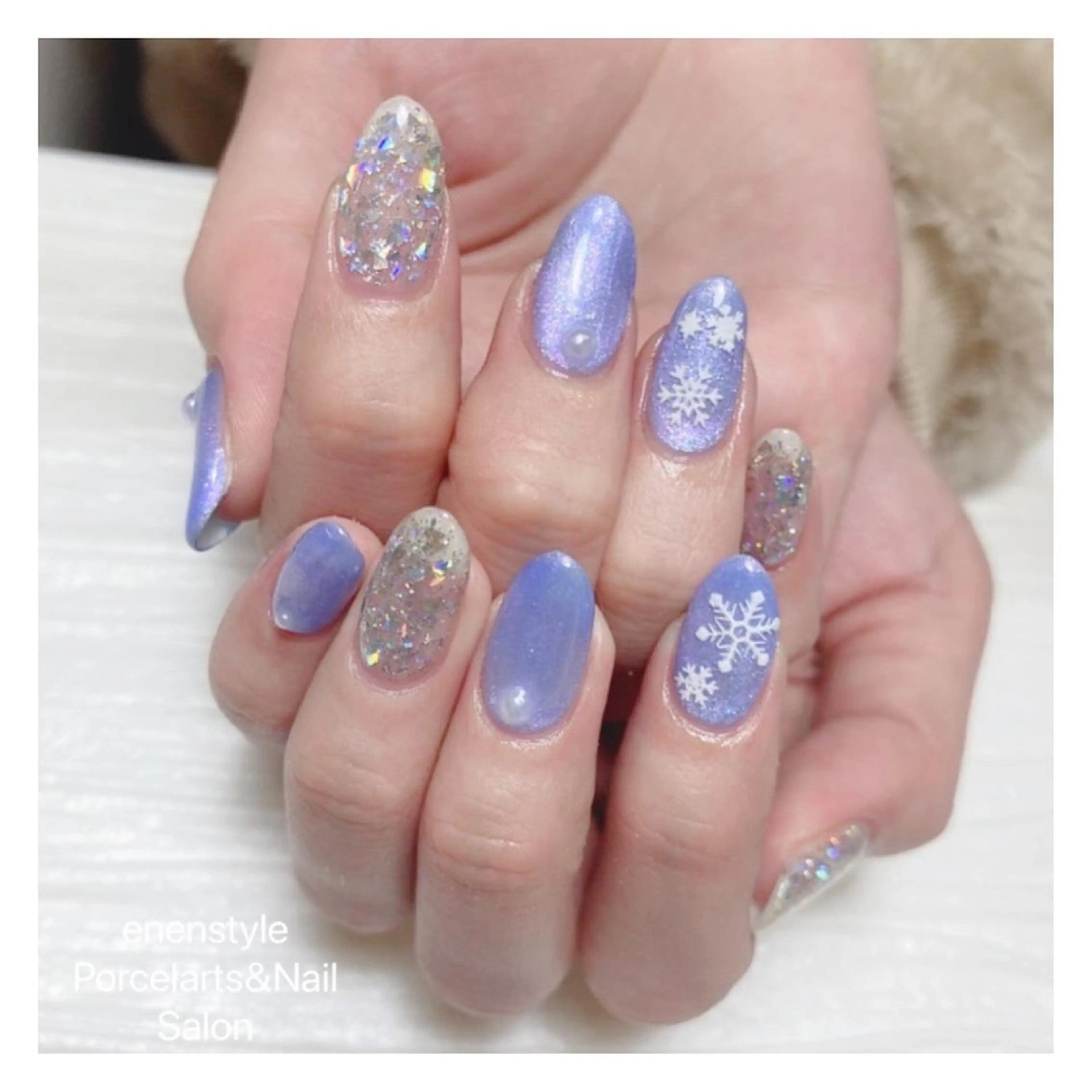 ミディアム ネイル ハンドネイル 👑enen style👑のネイルデザイン