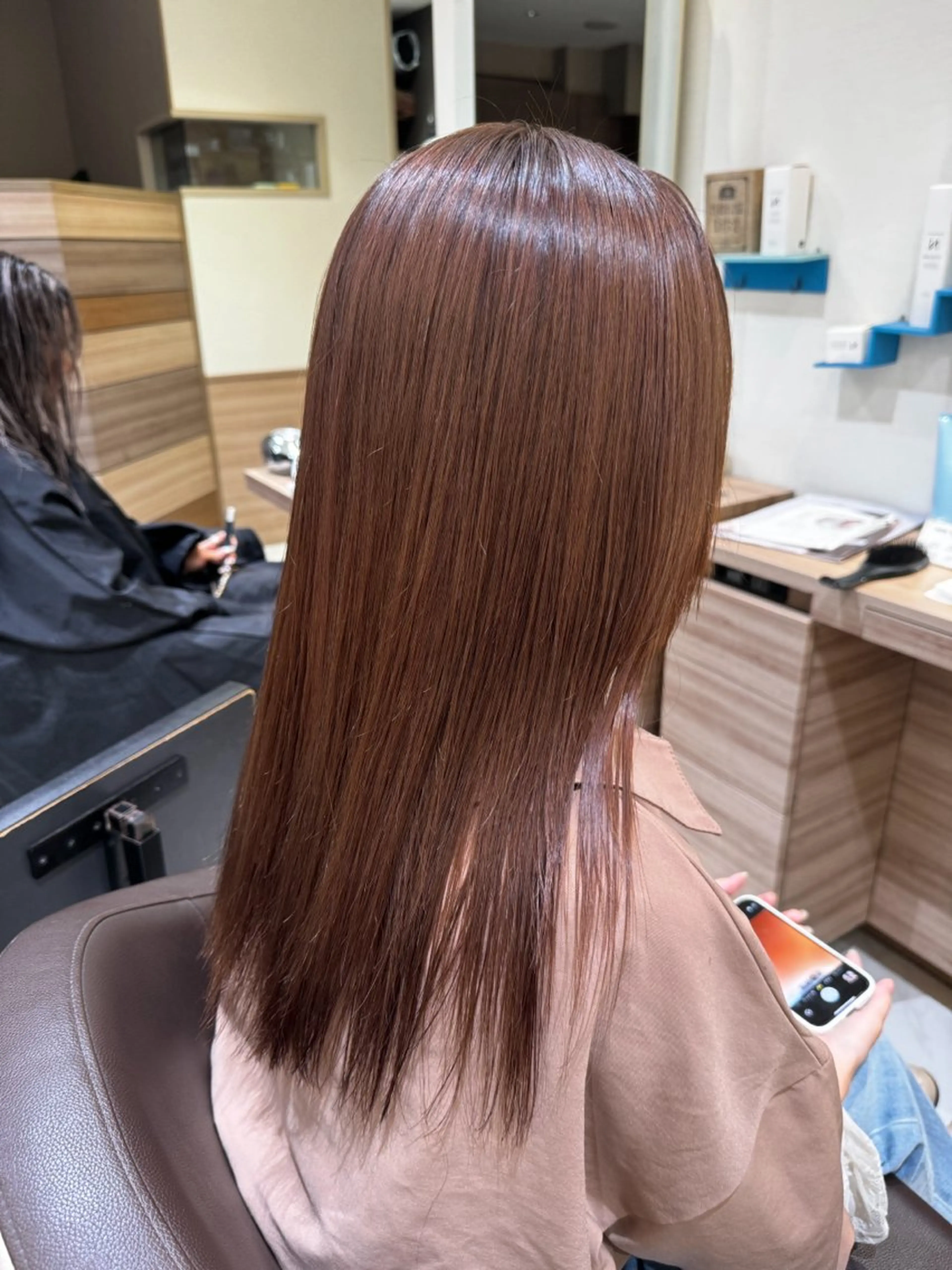 《朝の時間短縮☀️》前髪カット💇‍♀️or毛先カット＋縮毛矯正✨＋オッジィオットトリートメント✨の写真