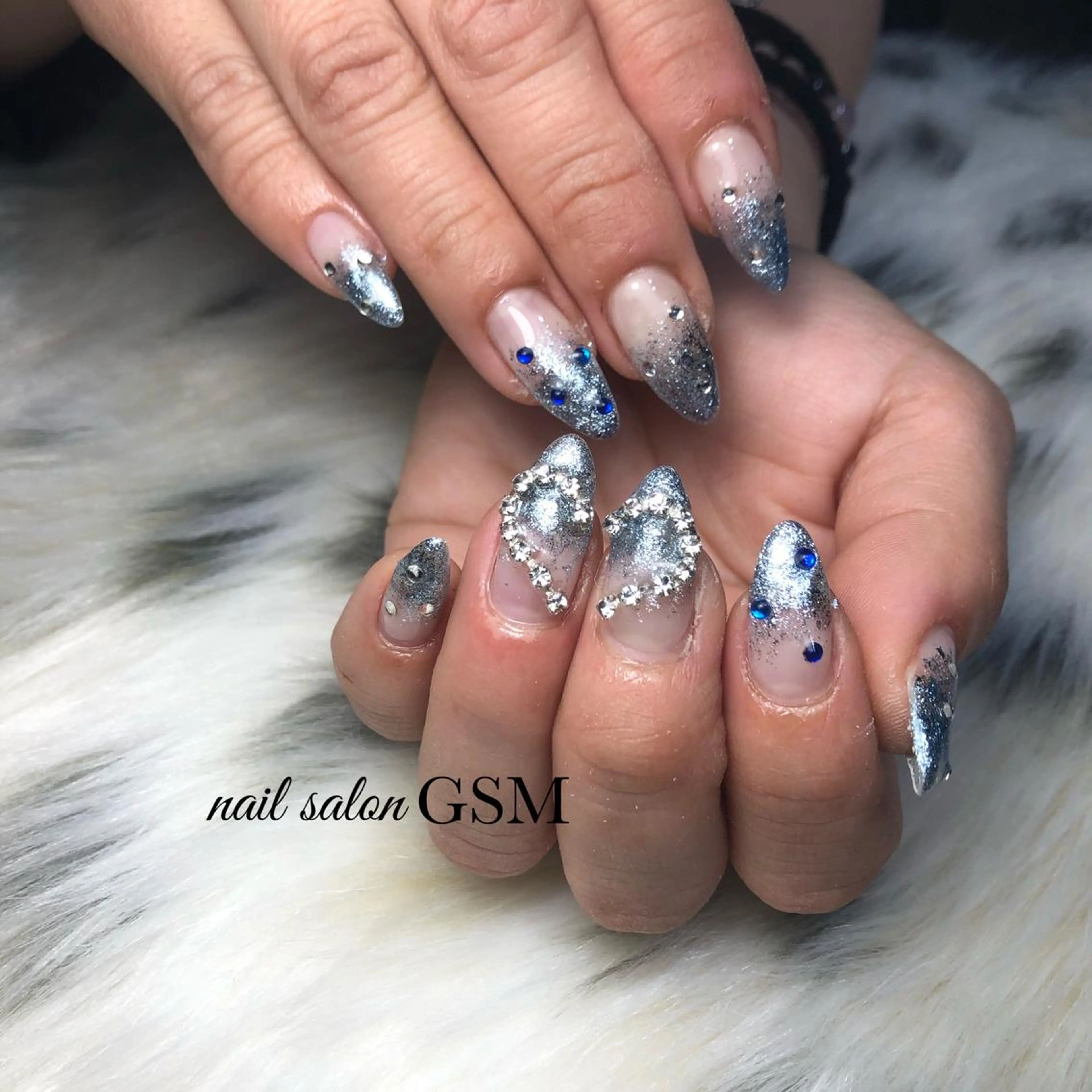 ネイル ハート ハンドネイル nail salon GSMのネイルデザイン