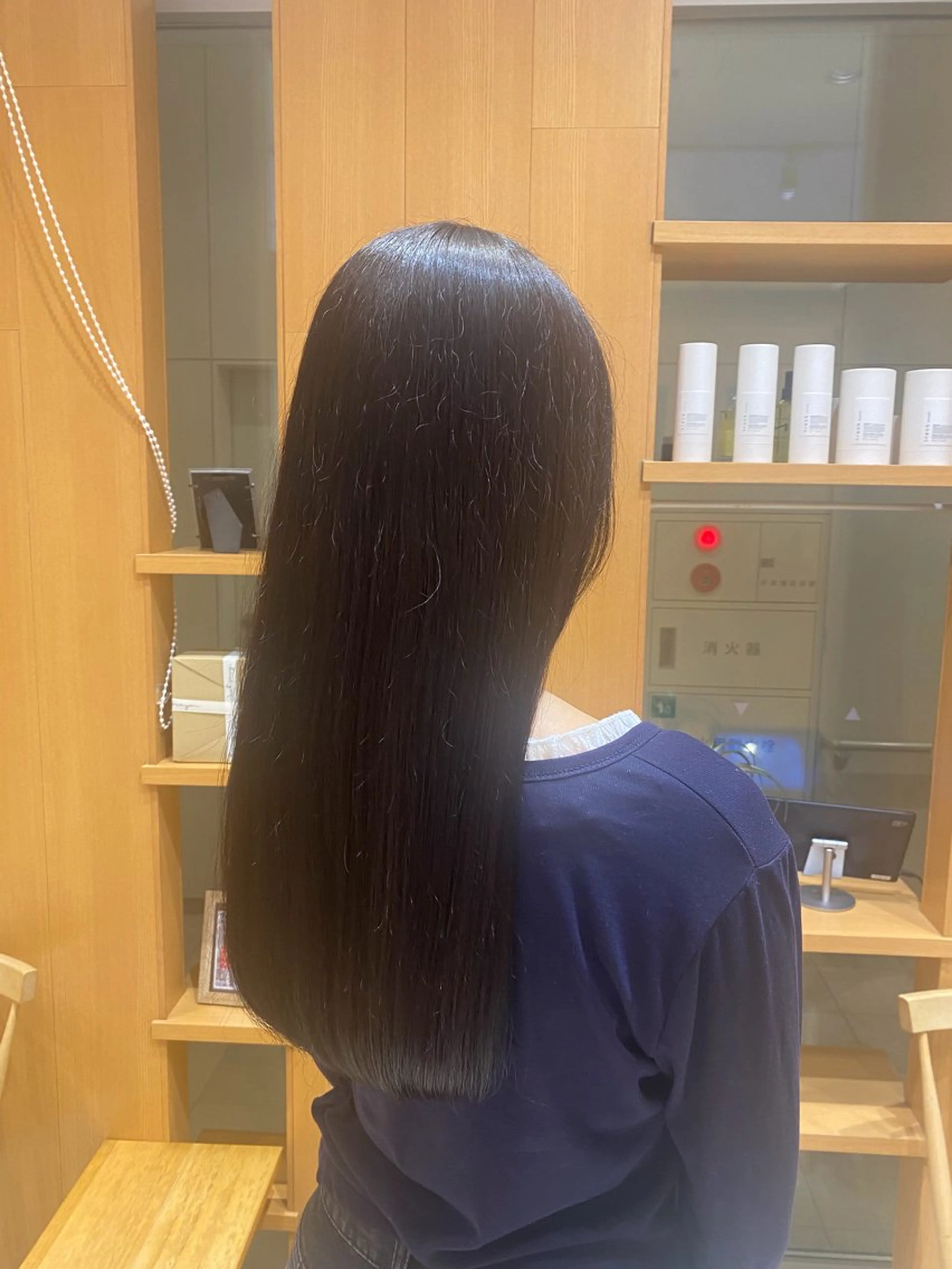 ロング ヘアカラー トリートメント 💎ツヤ髪ストレート カラー💎かのんのヘアスタイル