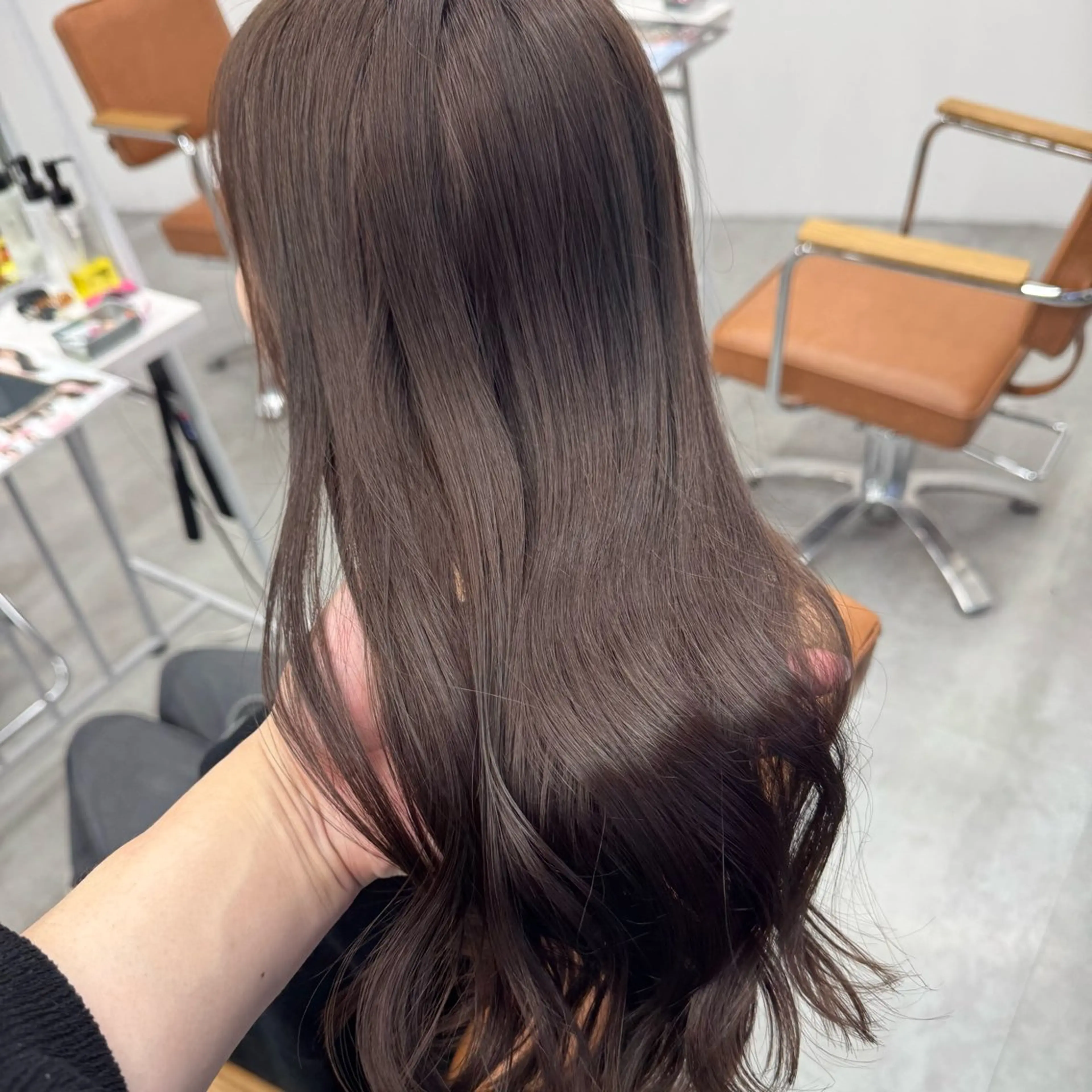 ロング カラー ヘアアレンジ ヘアカラー ブリーチなしカラー /新百合ヶ丘/安形翔のヘアスタイル