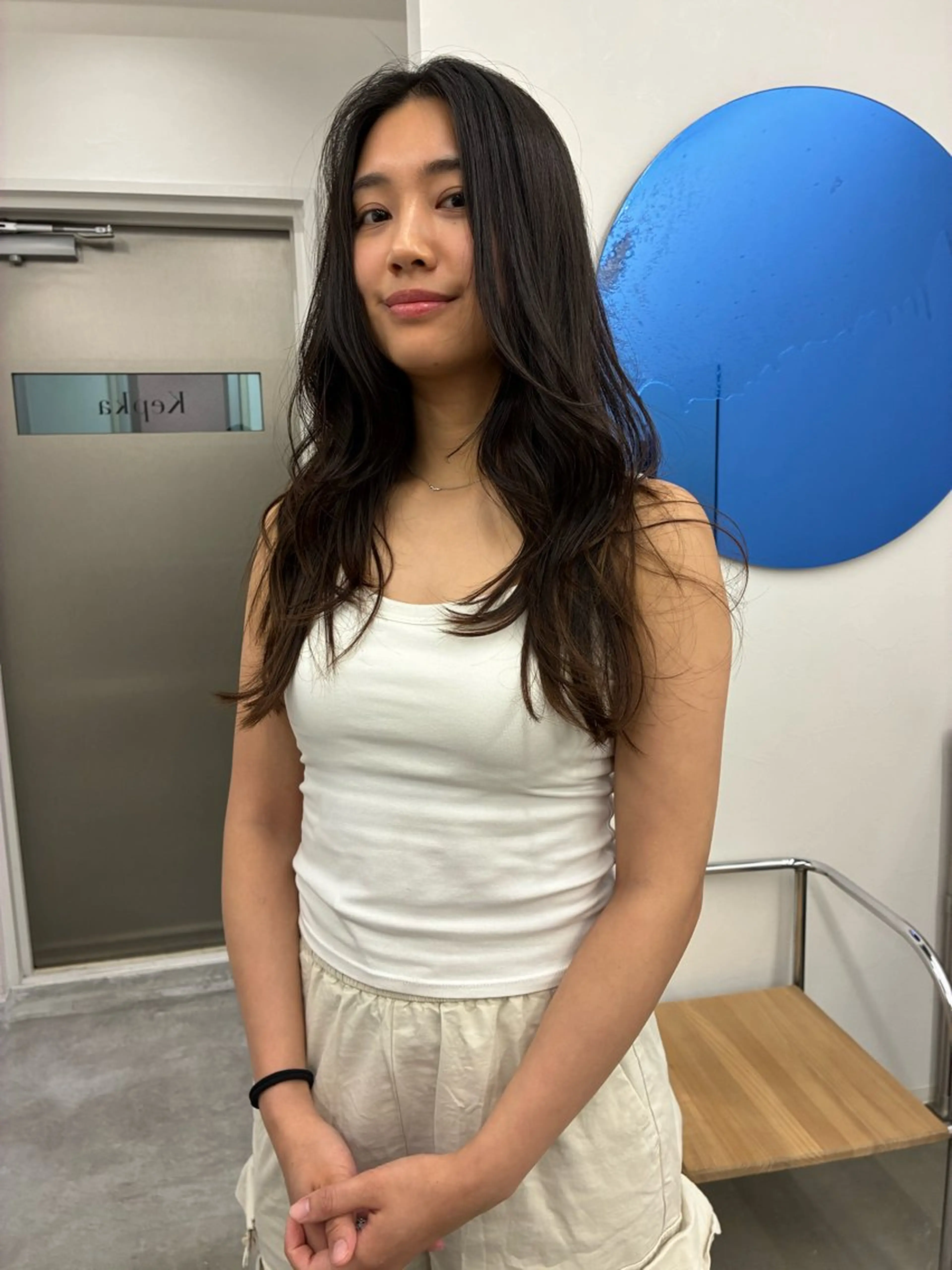 ロング カラー カット ヘアカラー トリートメント KEPKA ヤマグチ 天神 今泉のヘアスタイル