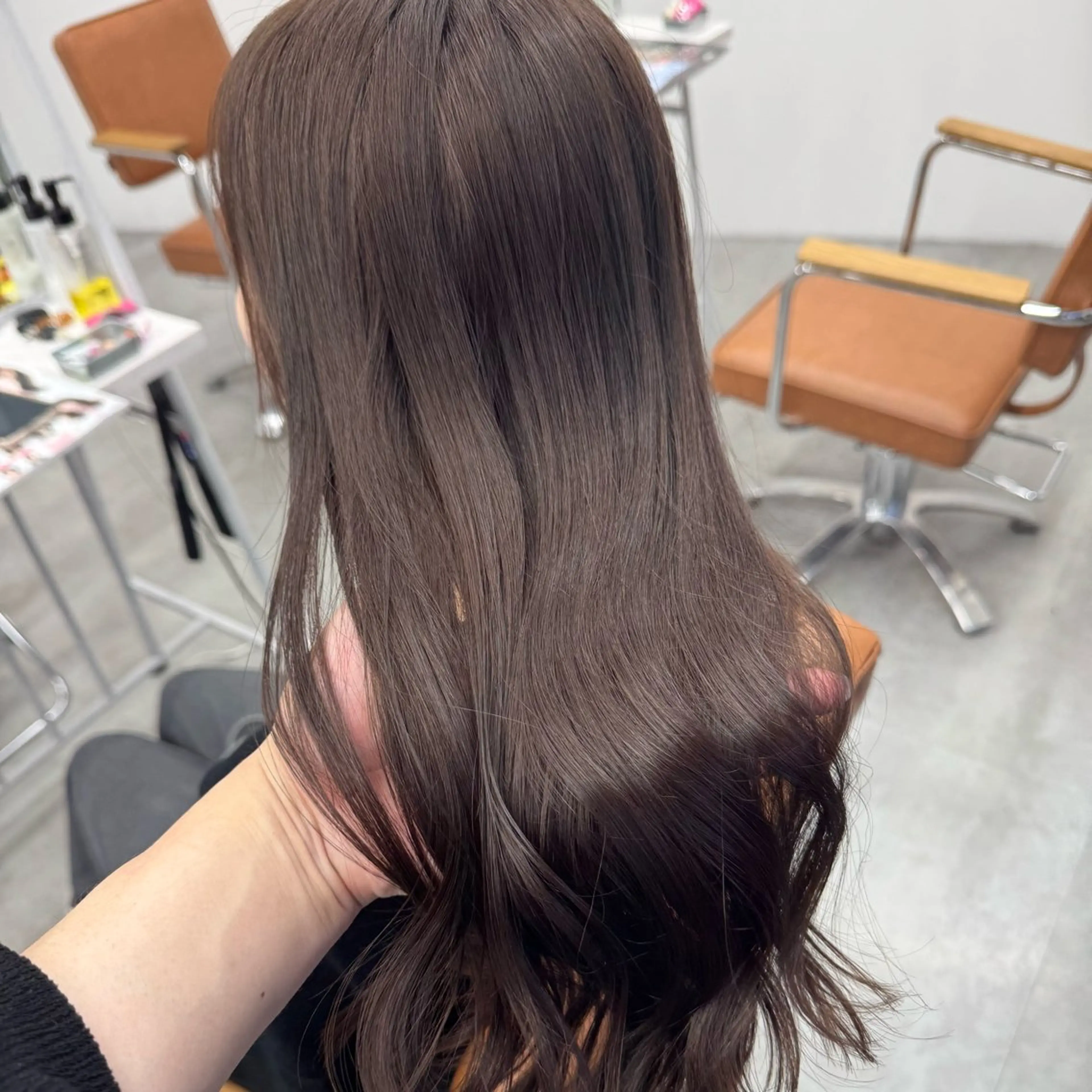 ロング カラー ヘアアレンジ ヘアカラー ブリーチなしカラー /新百合ヶ丘/安形翔のヘアスタイル