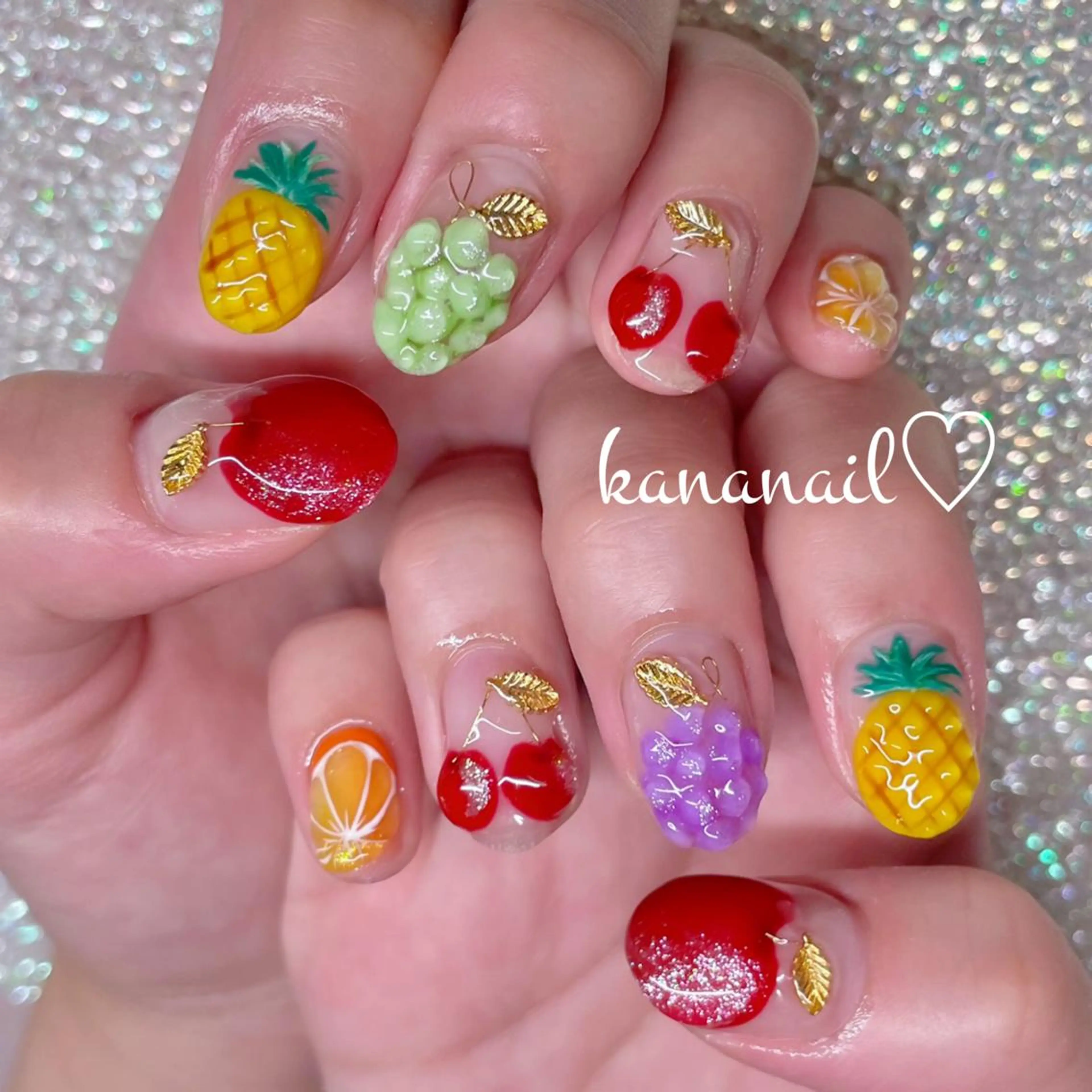 ネイル ぷっくりネイル ハンドネイル kananail ♡のネイルデザイン