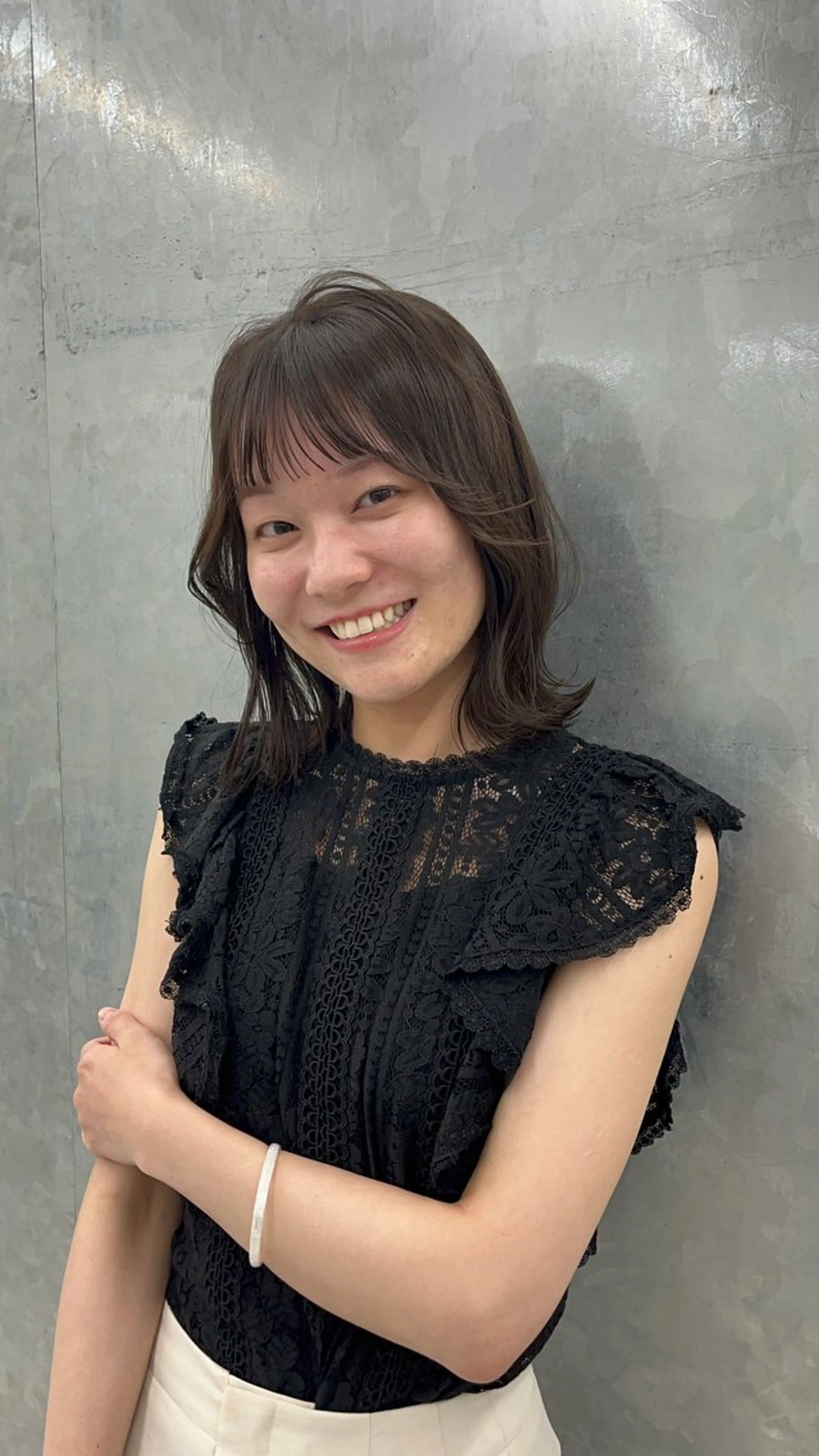 ミディアム 神作 汐里　江古田 /透明感カラー🌿のヘアスタイル