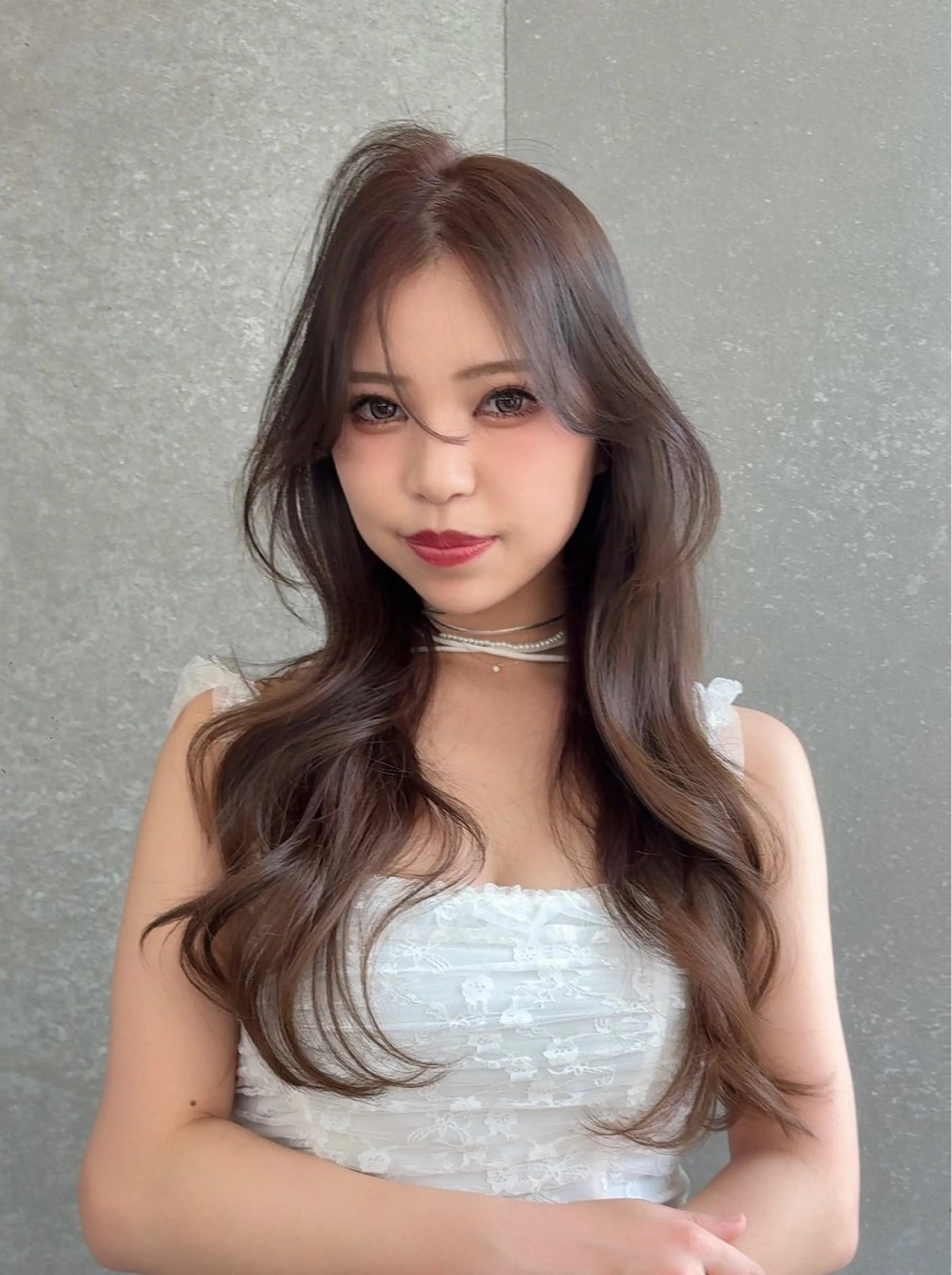 カラー あいり／艶髪 、透明感カラー🩶のヘアスタイル